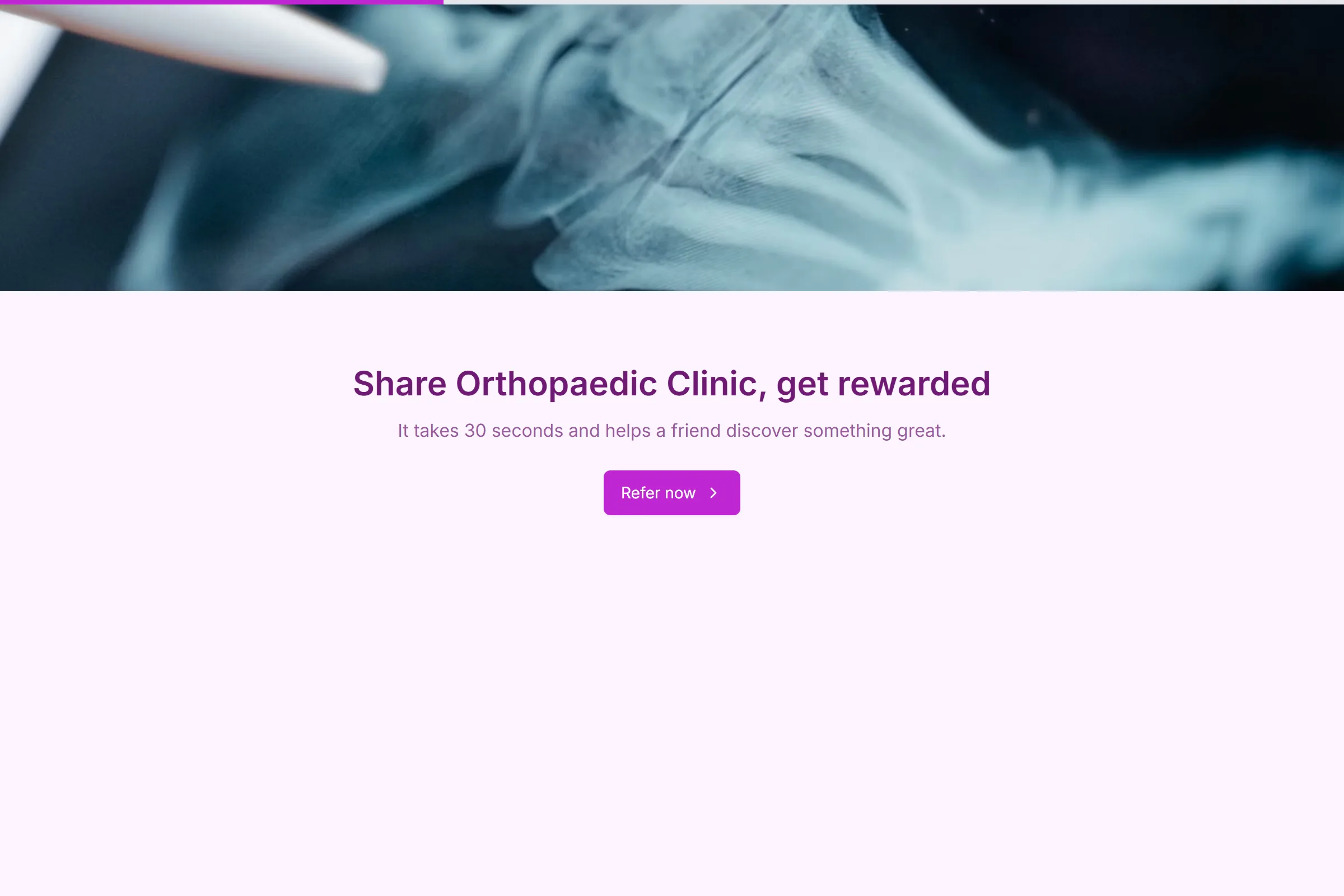 Orthopaedic Clinic Referral Form template preview
