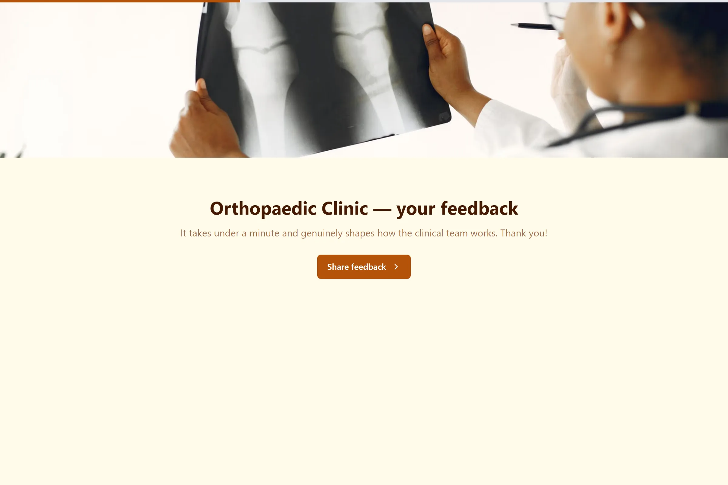 Orthopaedic Clinic Satisfaction Survey template preview
