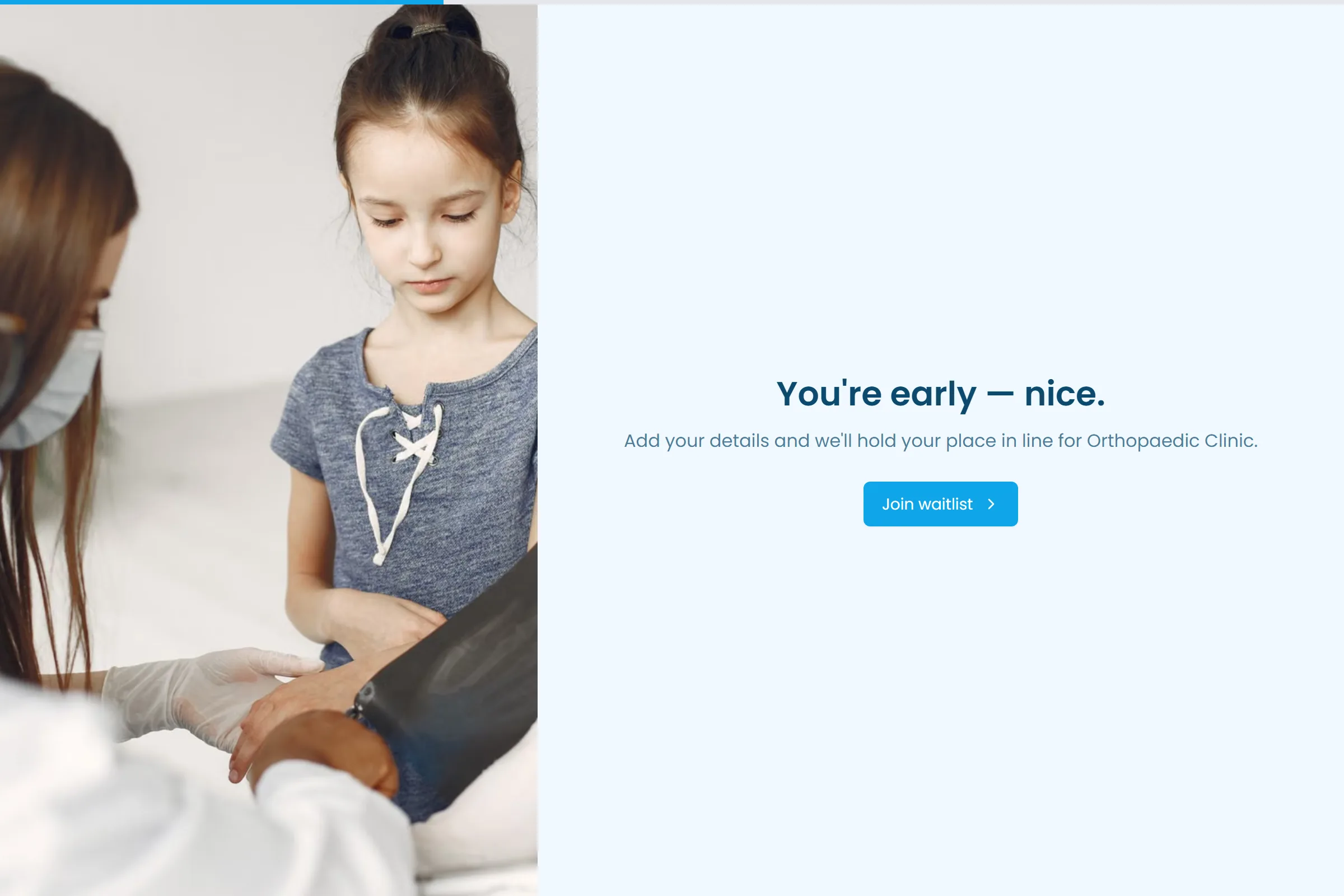 Orthopaedic Clinic Waitlist template preview