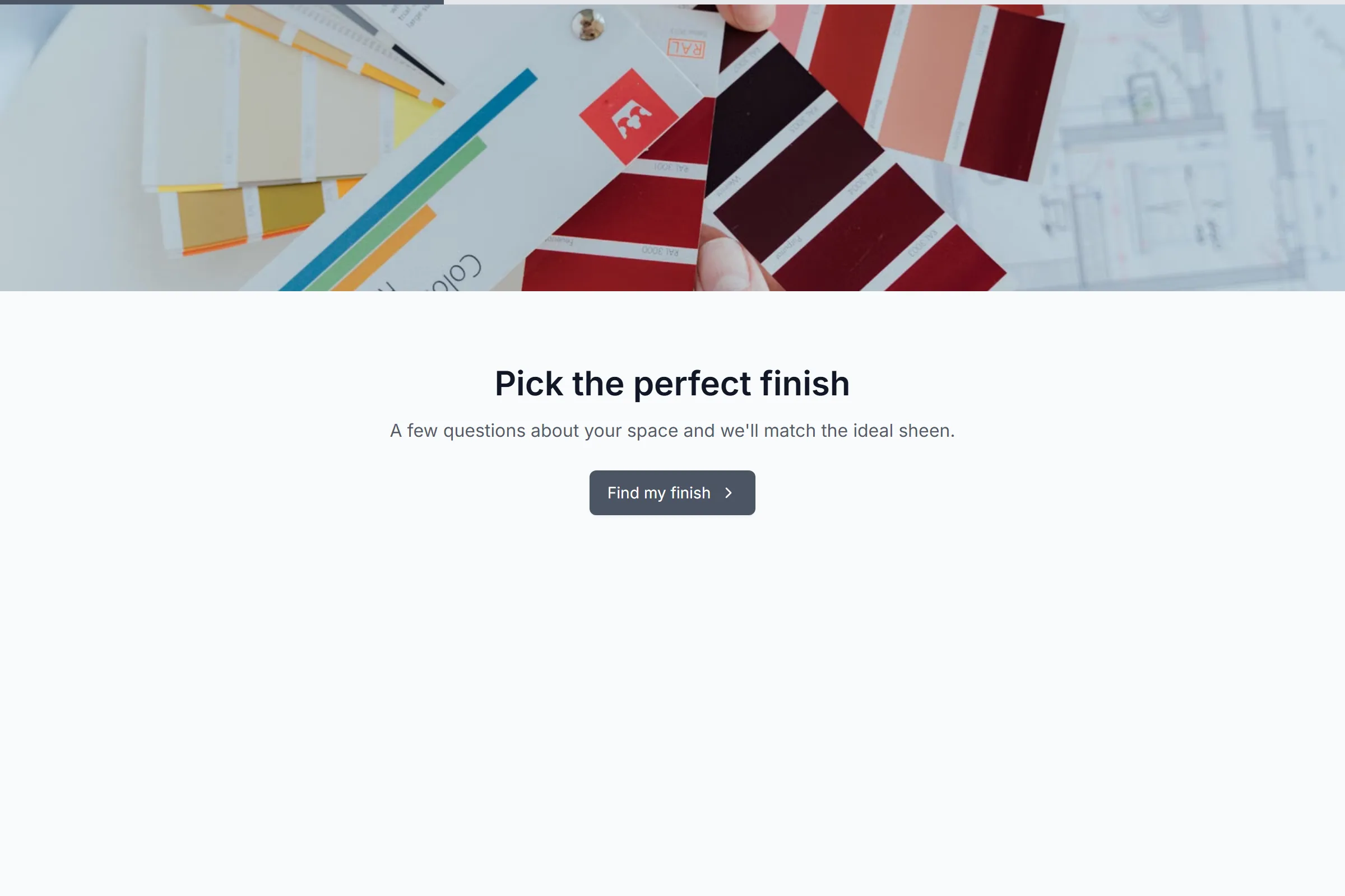 Paint Color & Finish Selector template preview