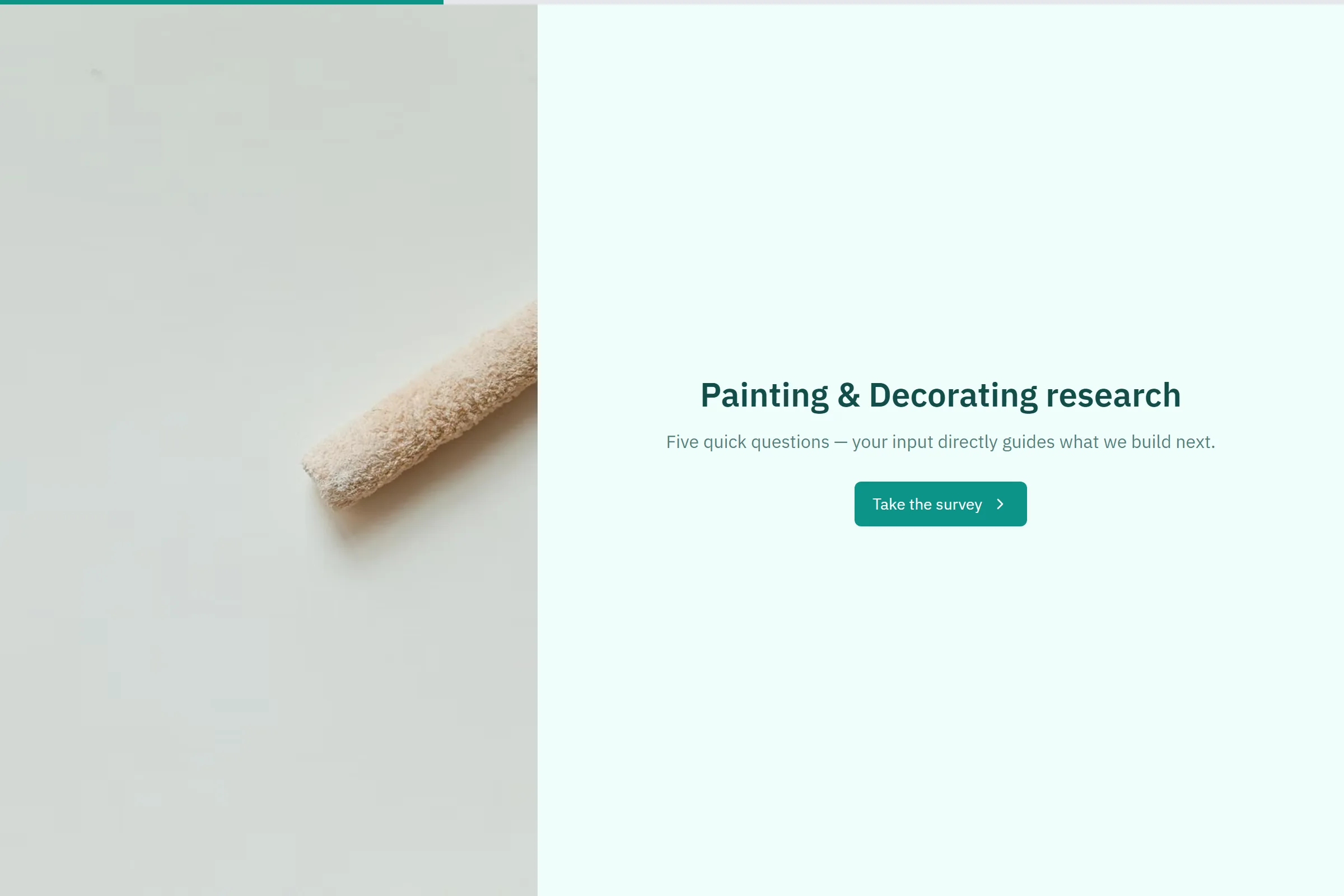 Painting & Decorating Market Research Survey template preview