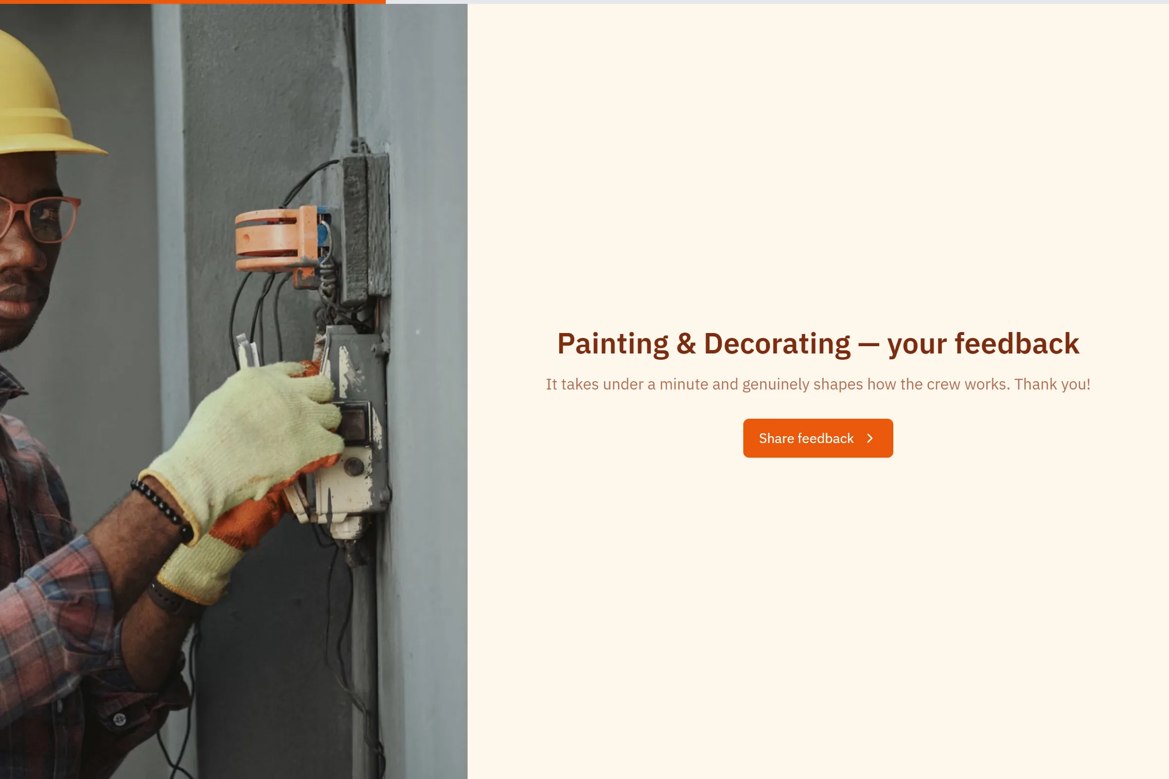 Painting & Decorating Satisfaction Survey template preview