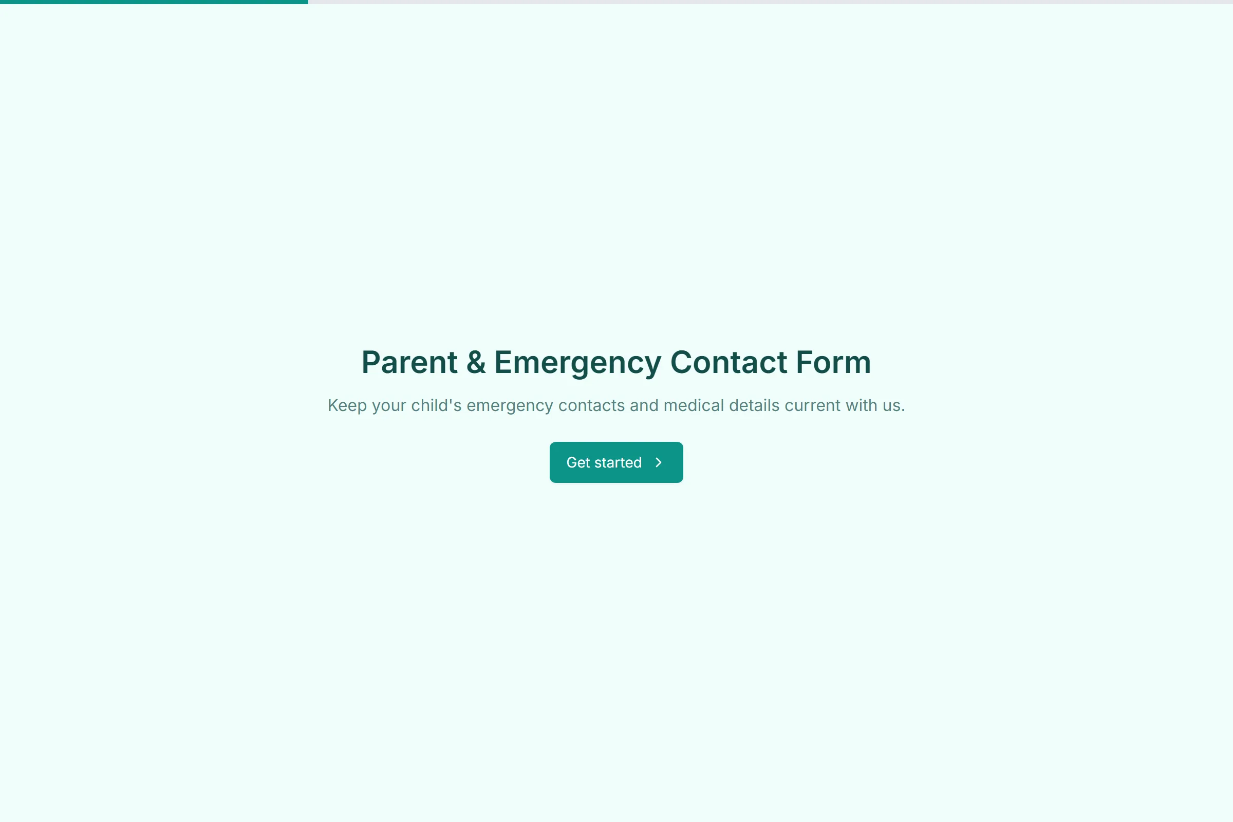 Parent & Emergency Contact Form template preview