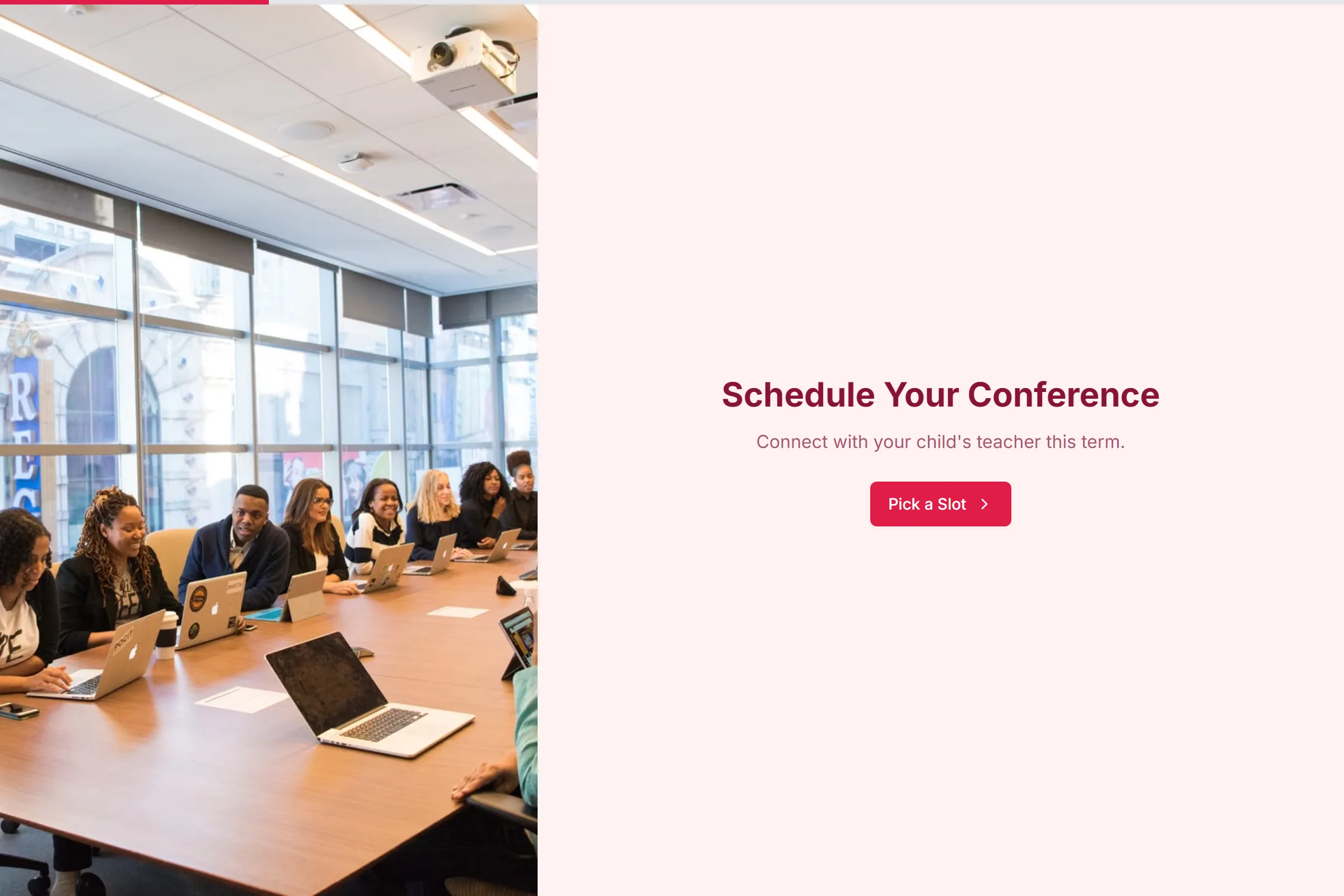 Parent-Teacher Conference Scheduler template preview
