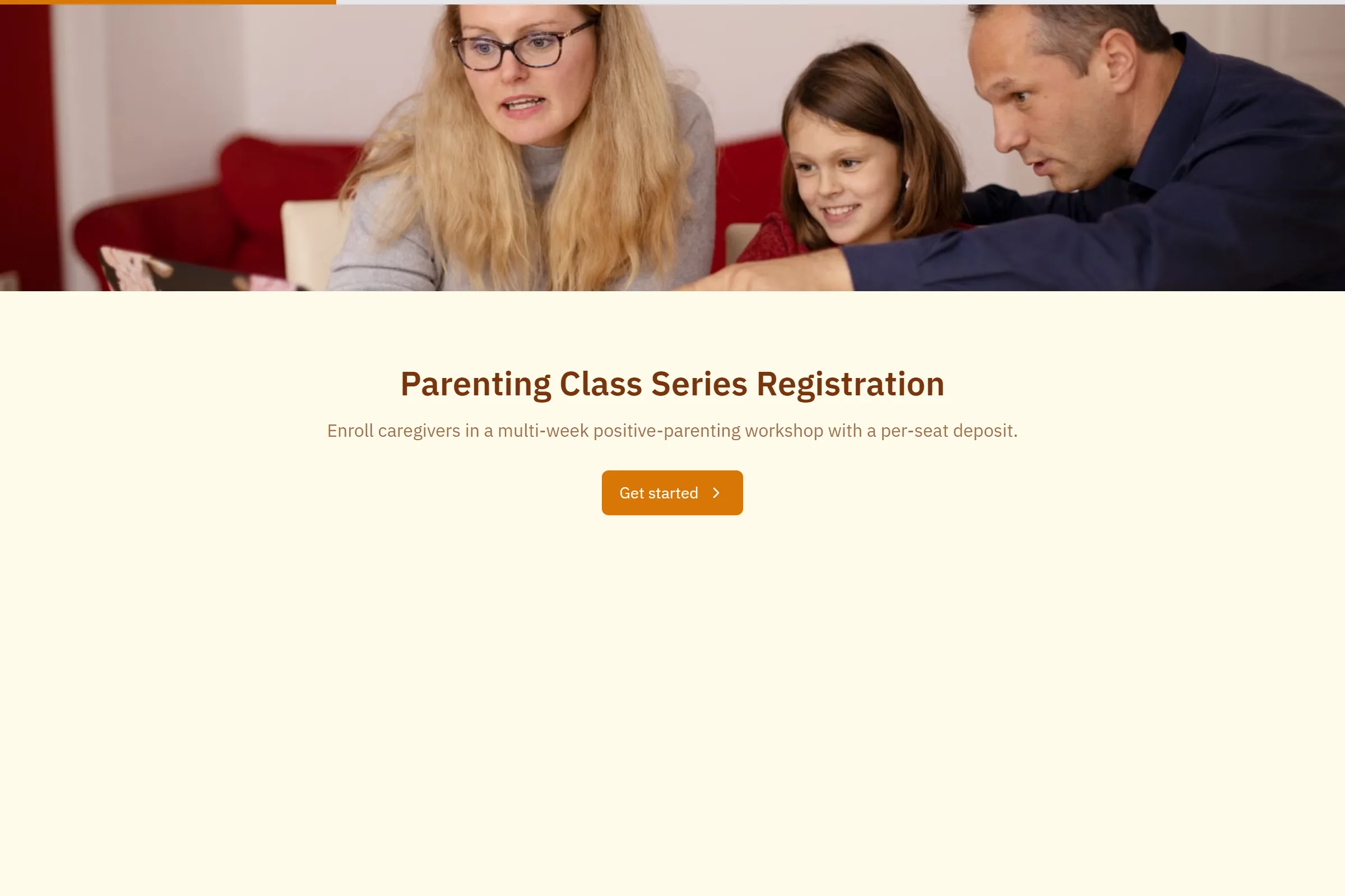 Parenting Class Series Registration template preview