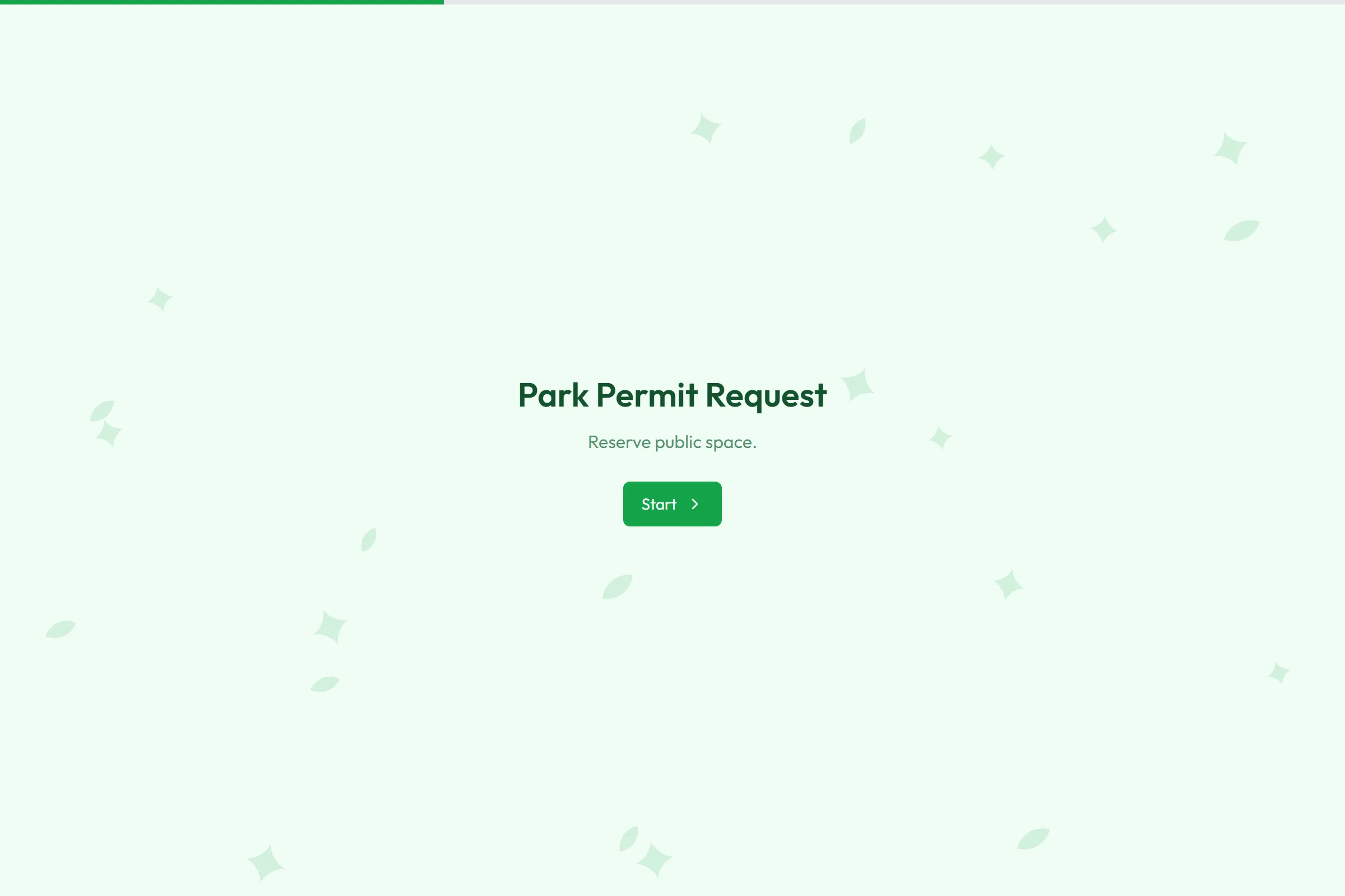 Park Permit Request template preview