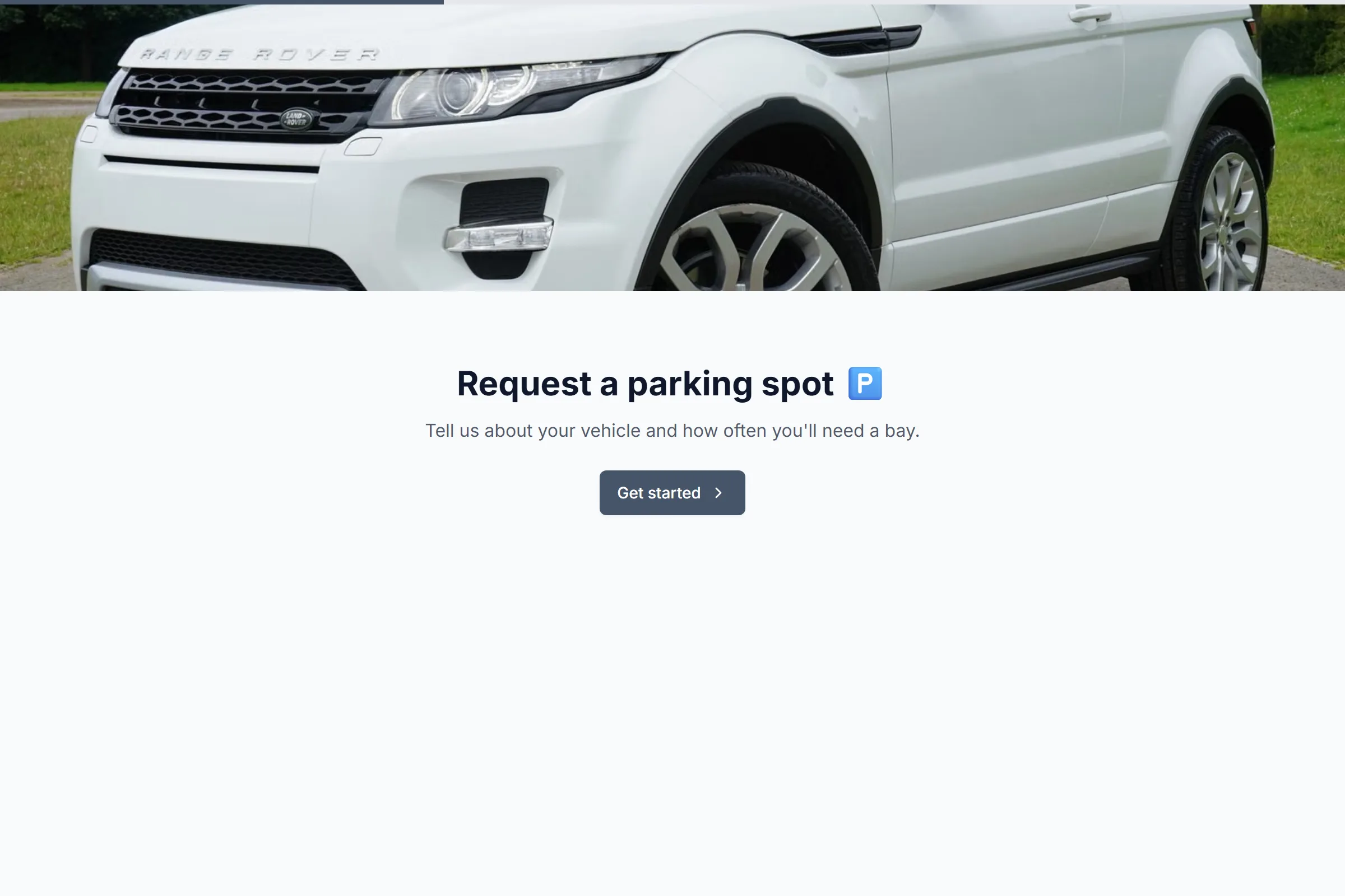 Parking Spot Request template preview