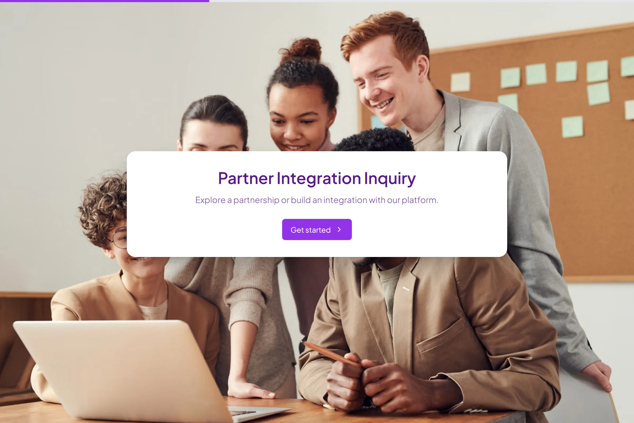 Partner Integration Inquiry template preview