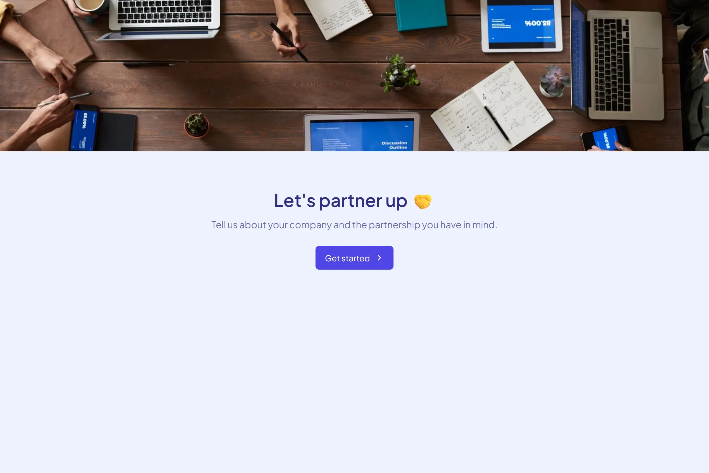 Partnership Inquiry template preview