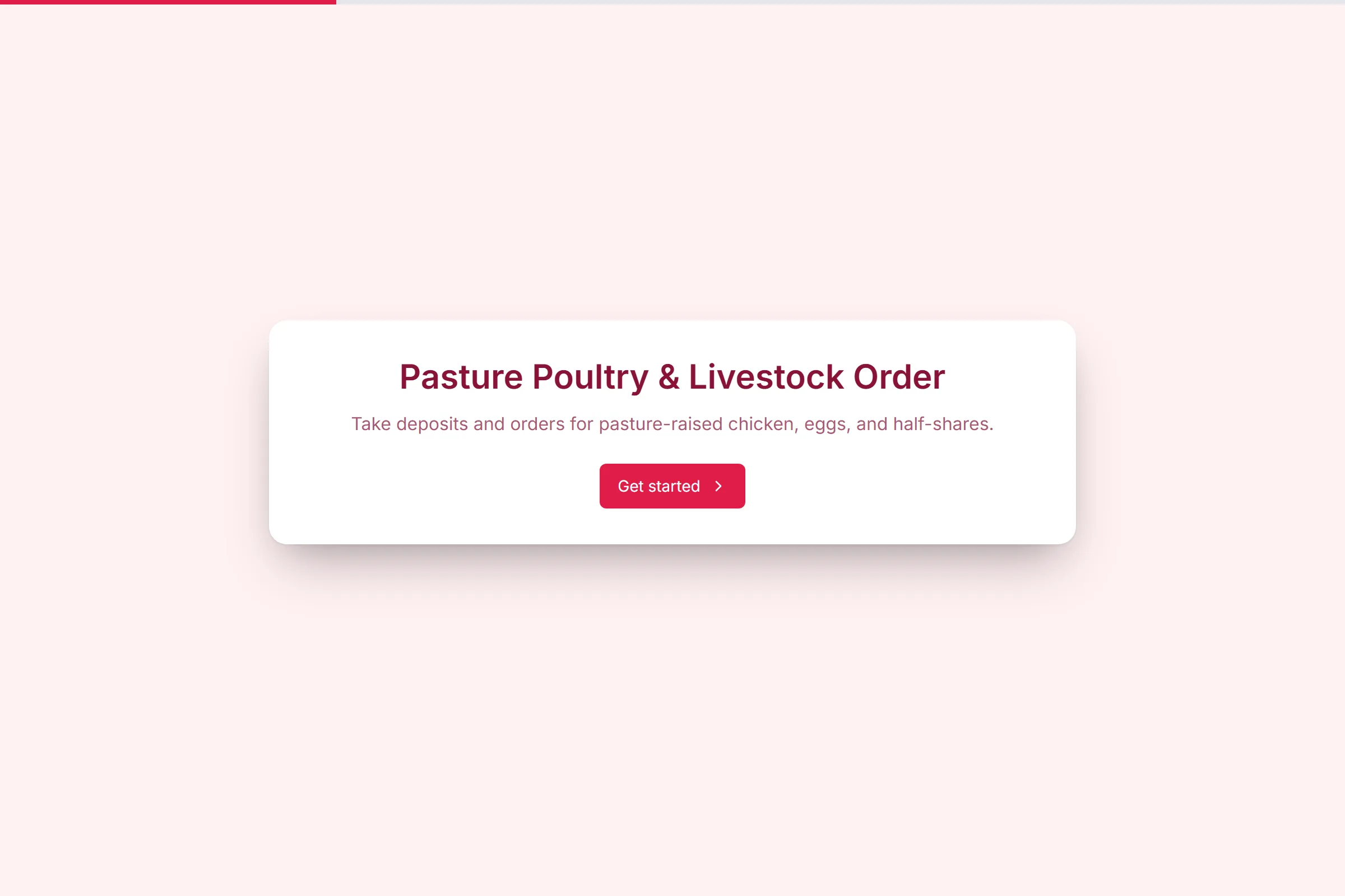 Pasture Poultry & Livestock Order template preview