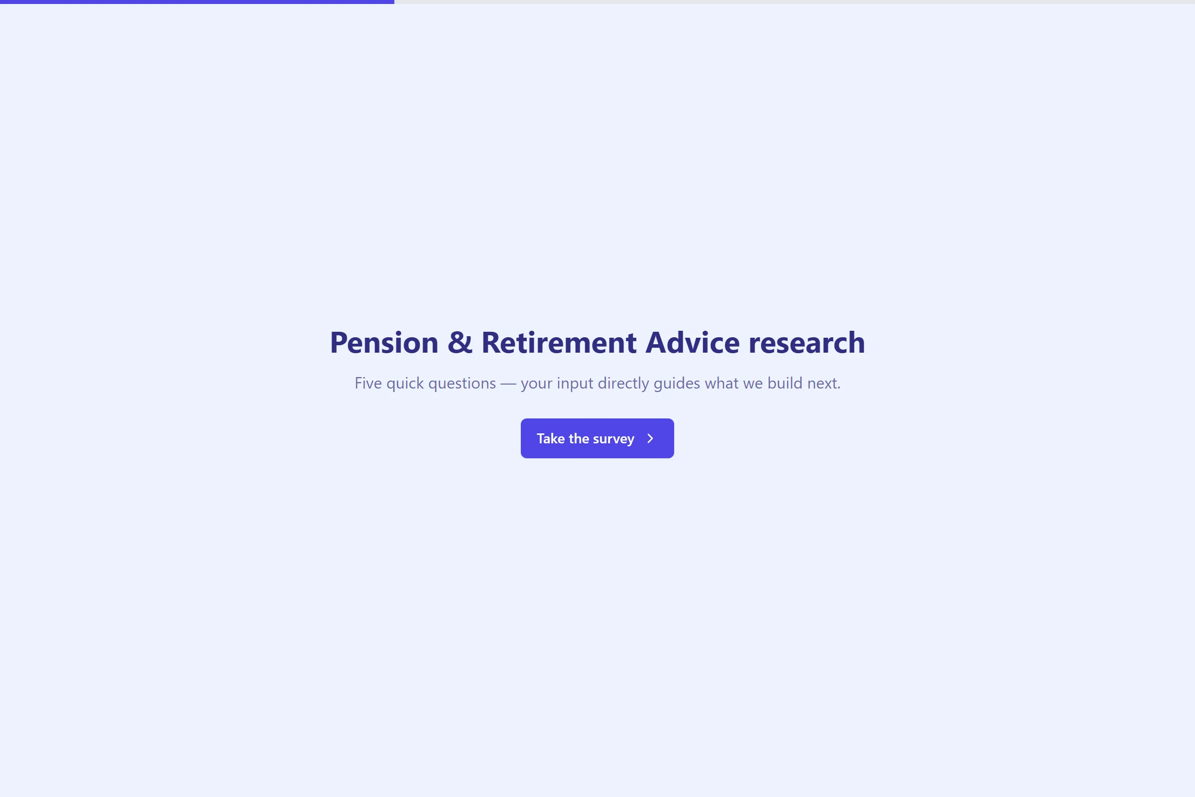 Pension & Retirement Advice Market Research Survey template preview