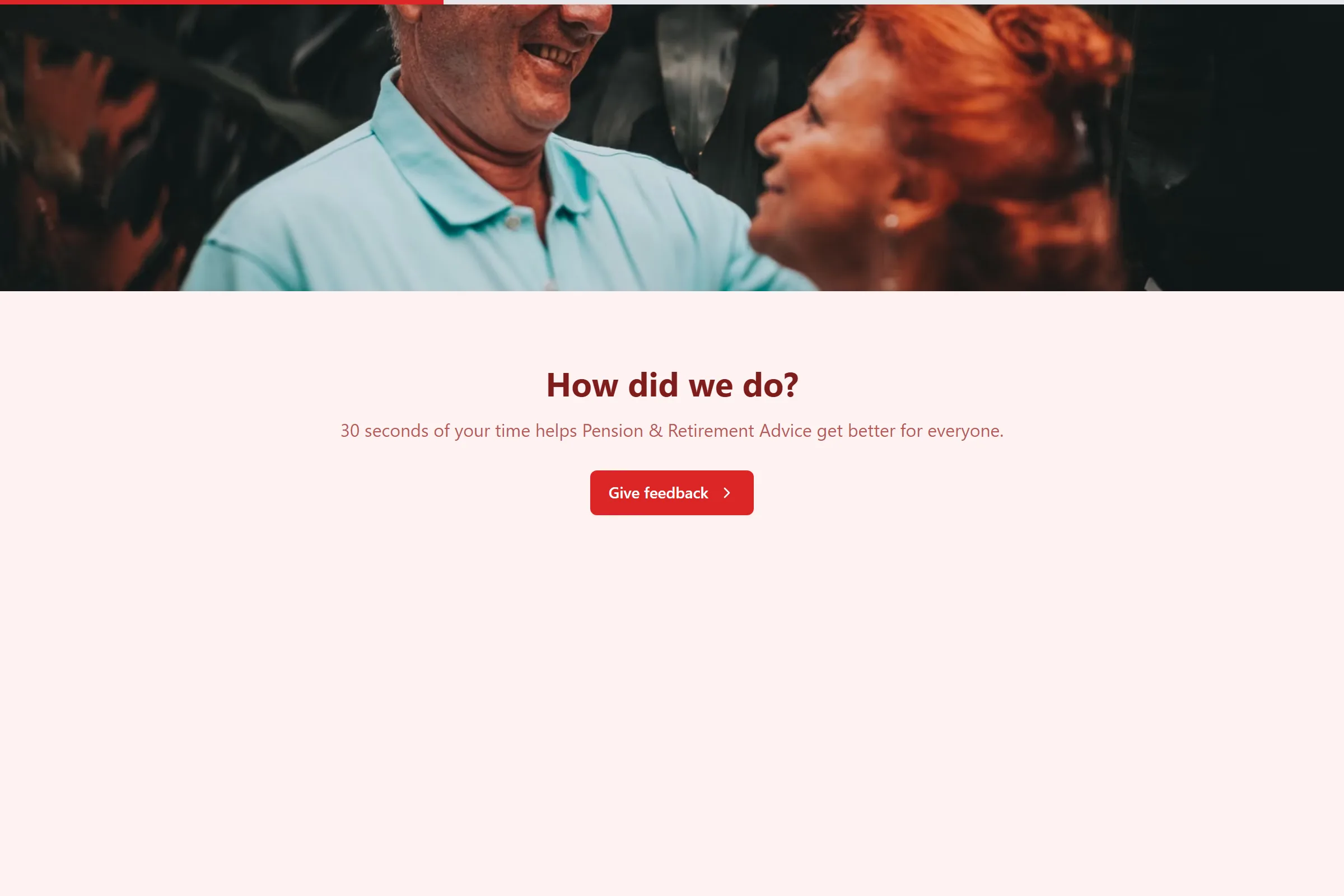 Pension & Retirement Advice Quick Feedback template preview