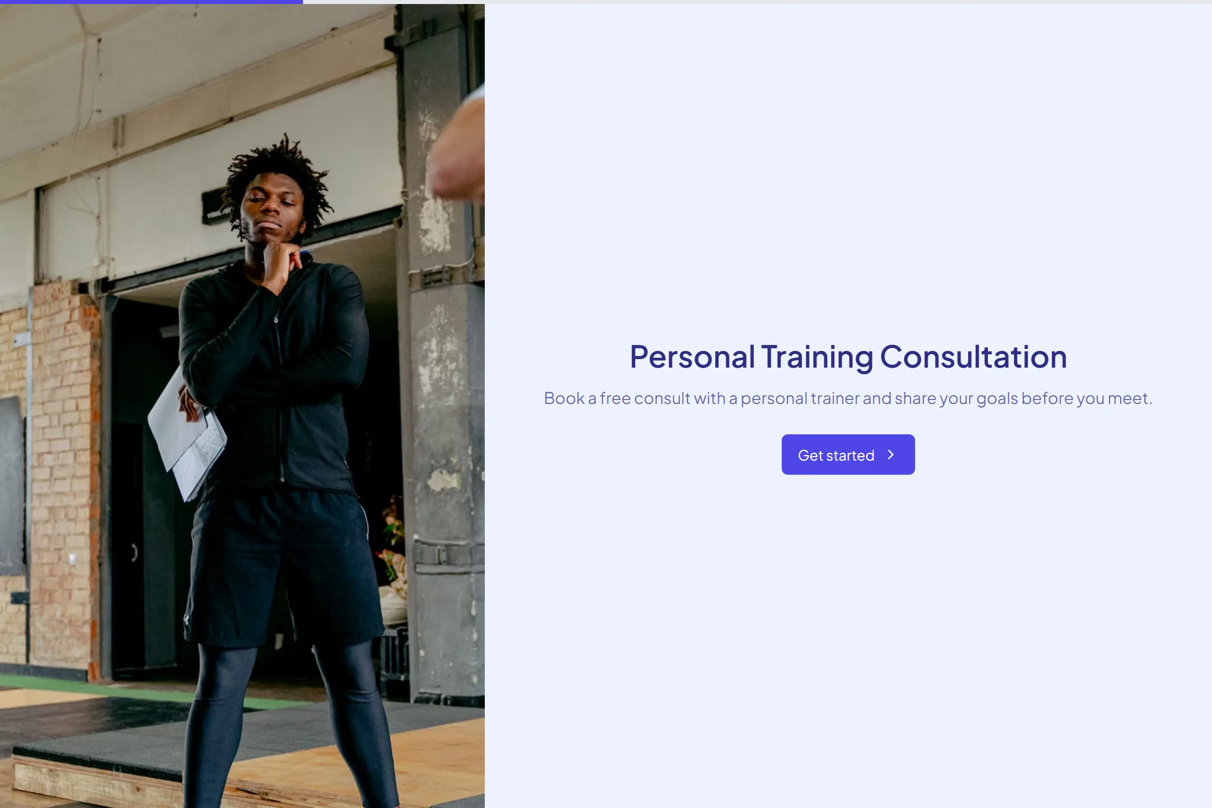 Personal Training Consultation template preview