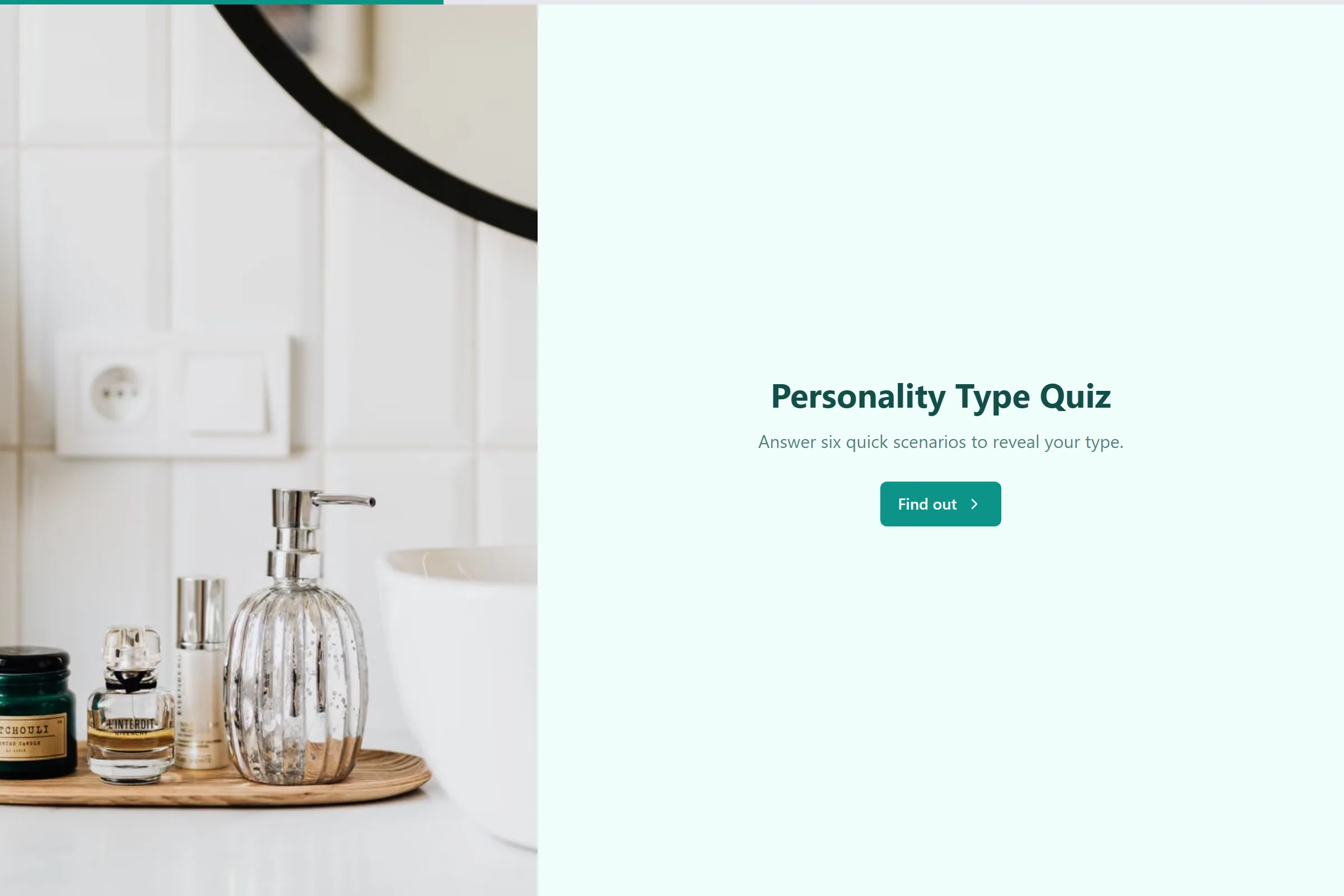 Personality Type Quiz (4 Types) template preview