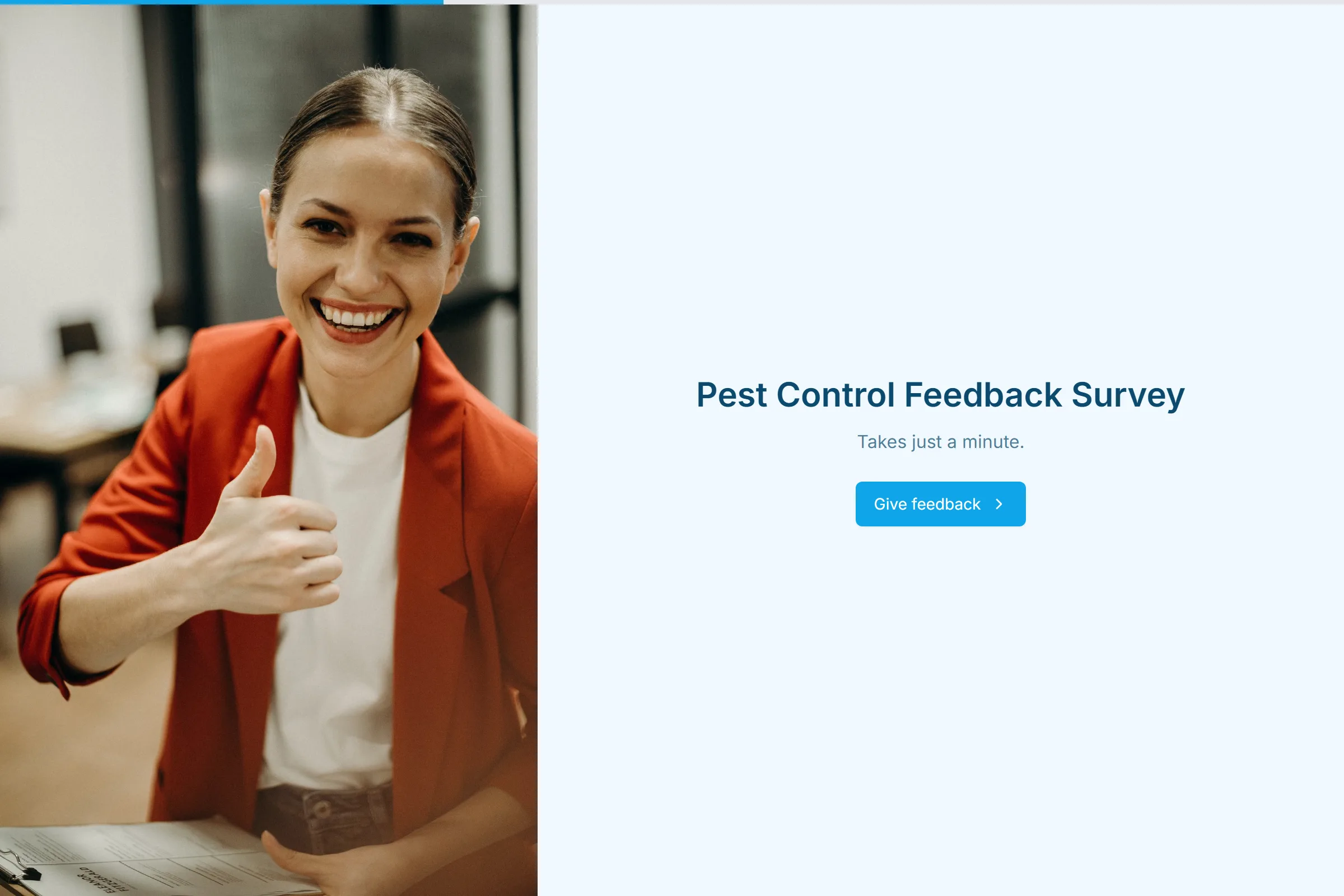 Pest Control Feedback Survey template preview