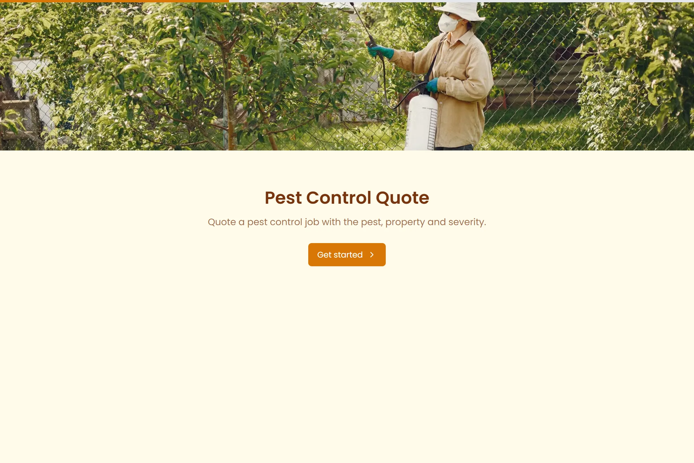 Pest Control Quote template preview