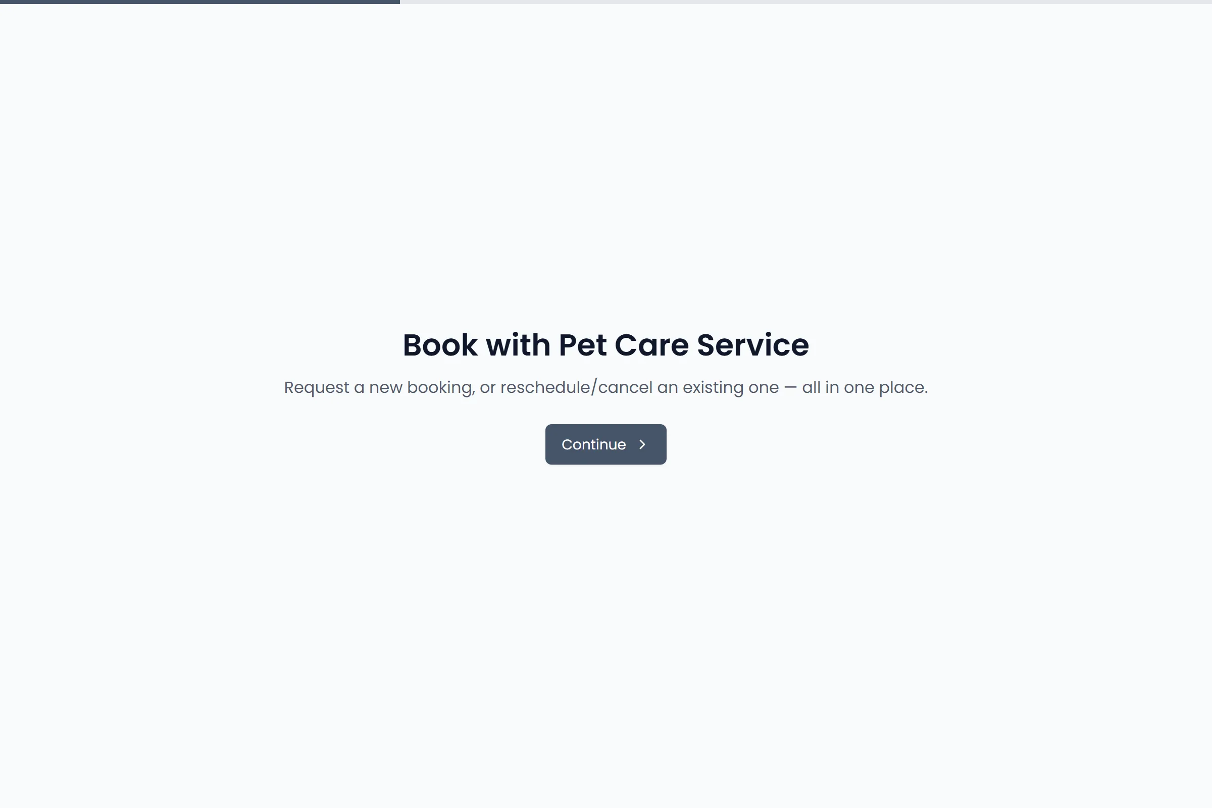 Pet Care Service Availability Form template preview