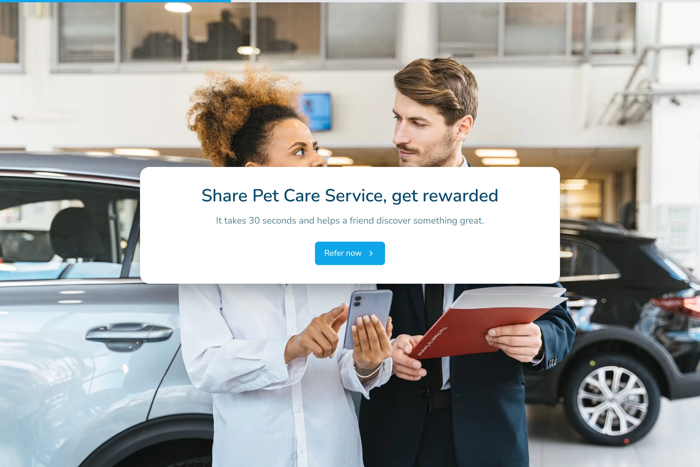Pet Care Service Referral Form template preview