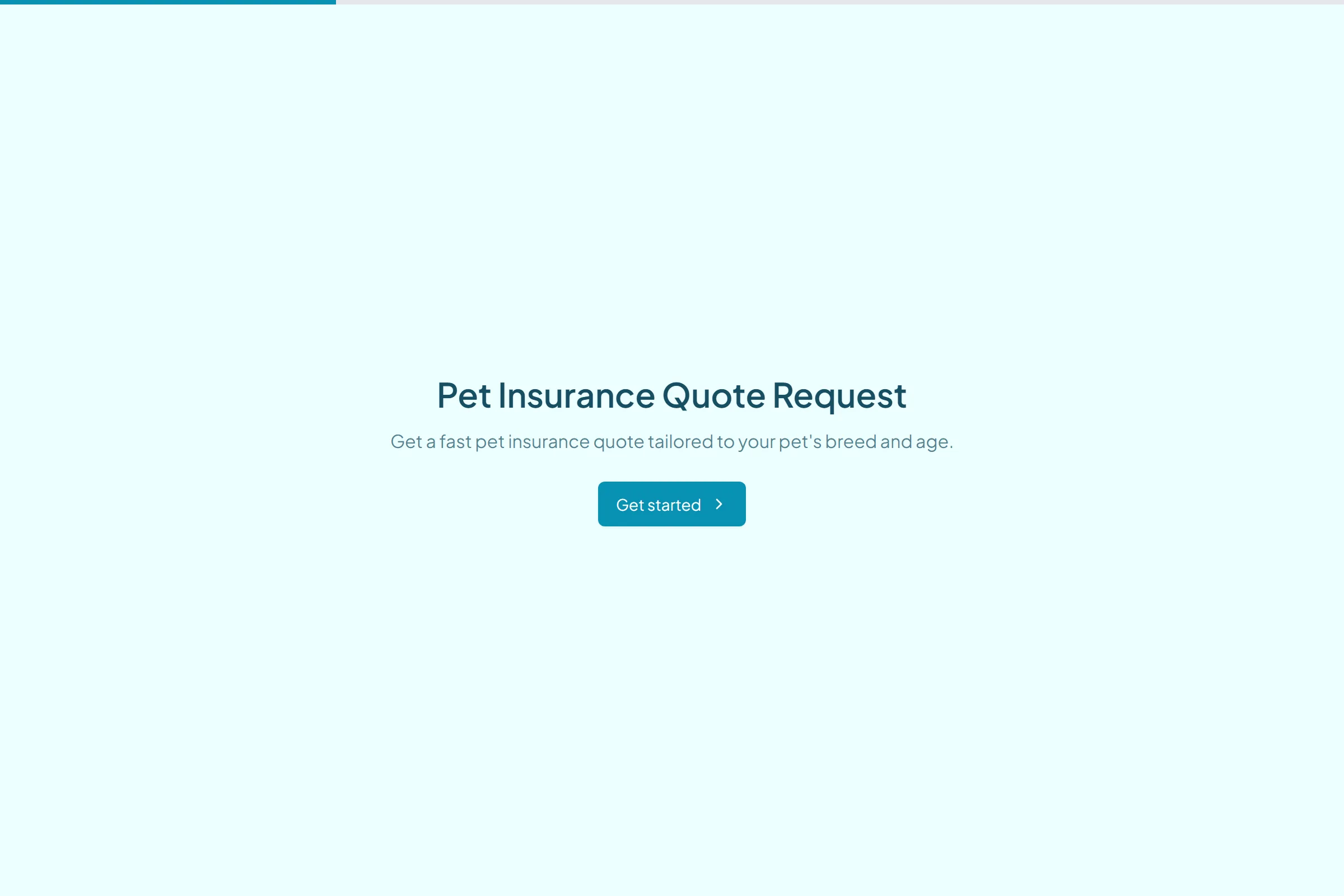 Pet Insurance Quote Request template preview