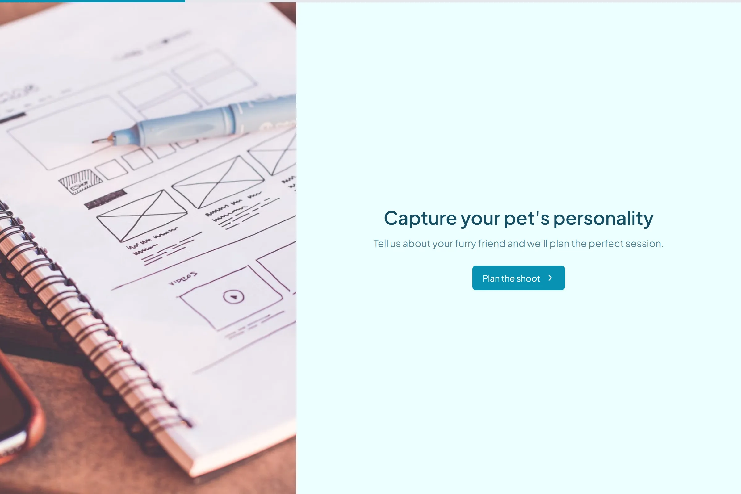 Pet Photography Session Planner template preview