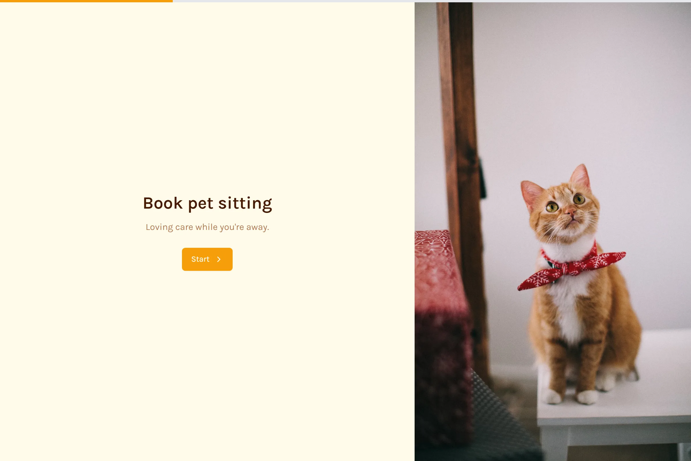 Pet Sitting Booking template preview