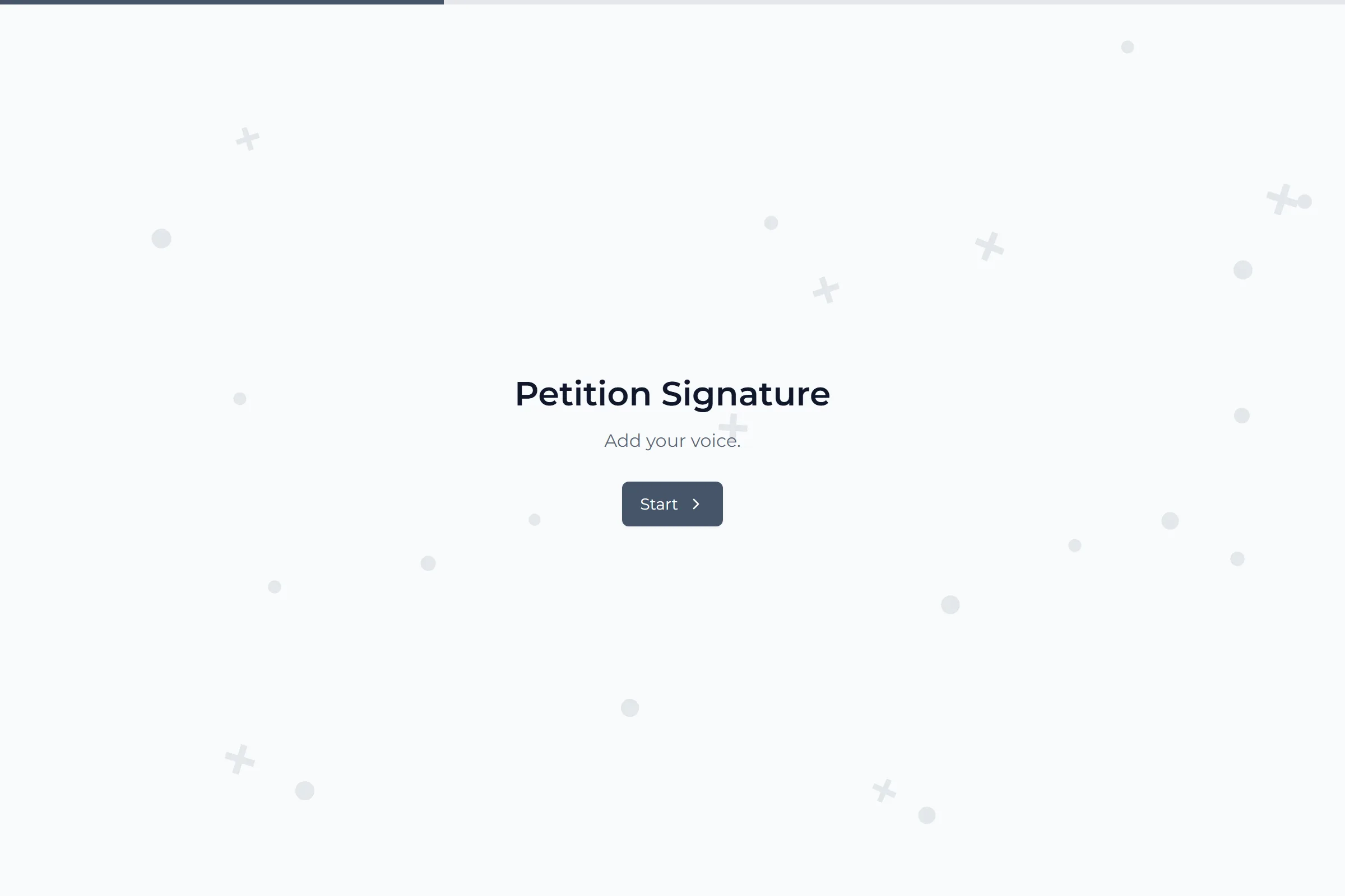 Petition Signature template preview