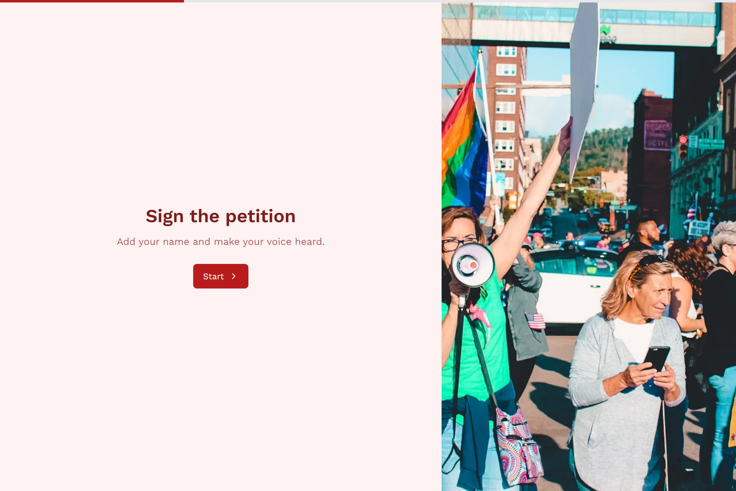 Petition Signature template preview