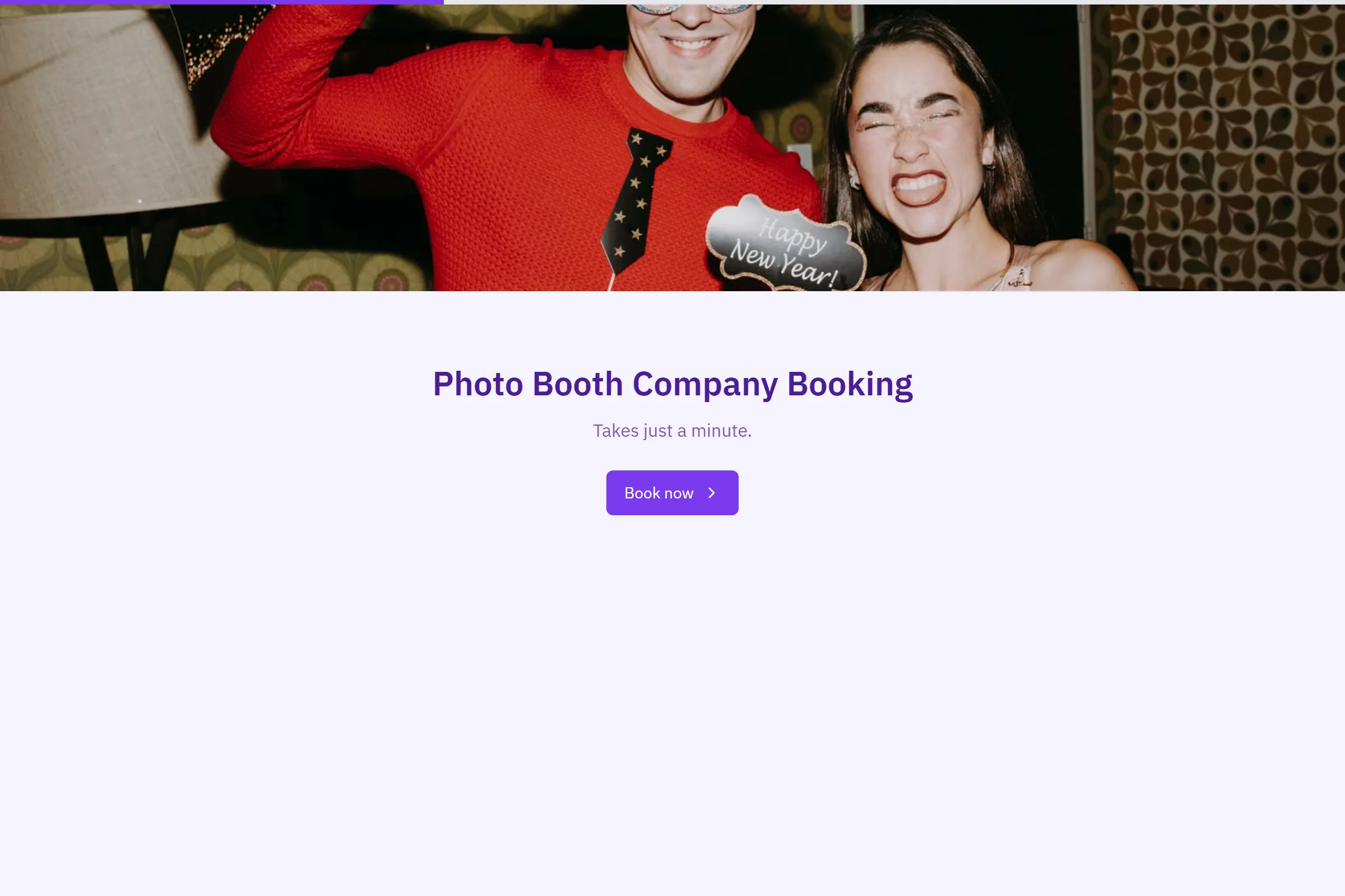 Photo Booth Company Booking template preview