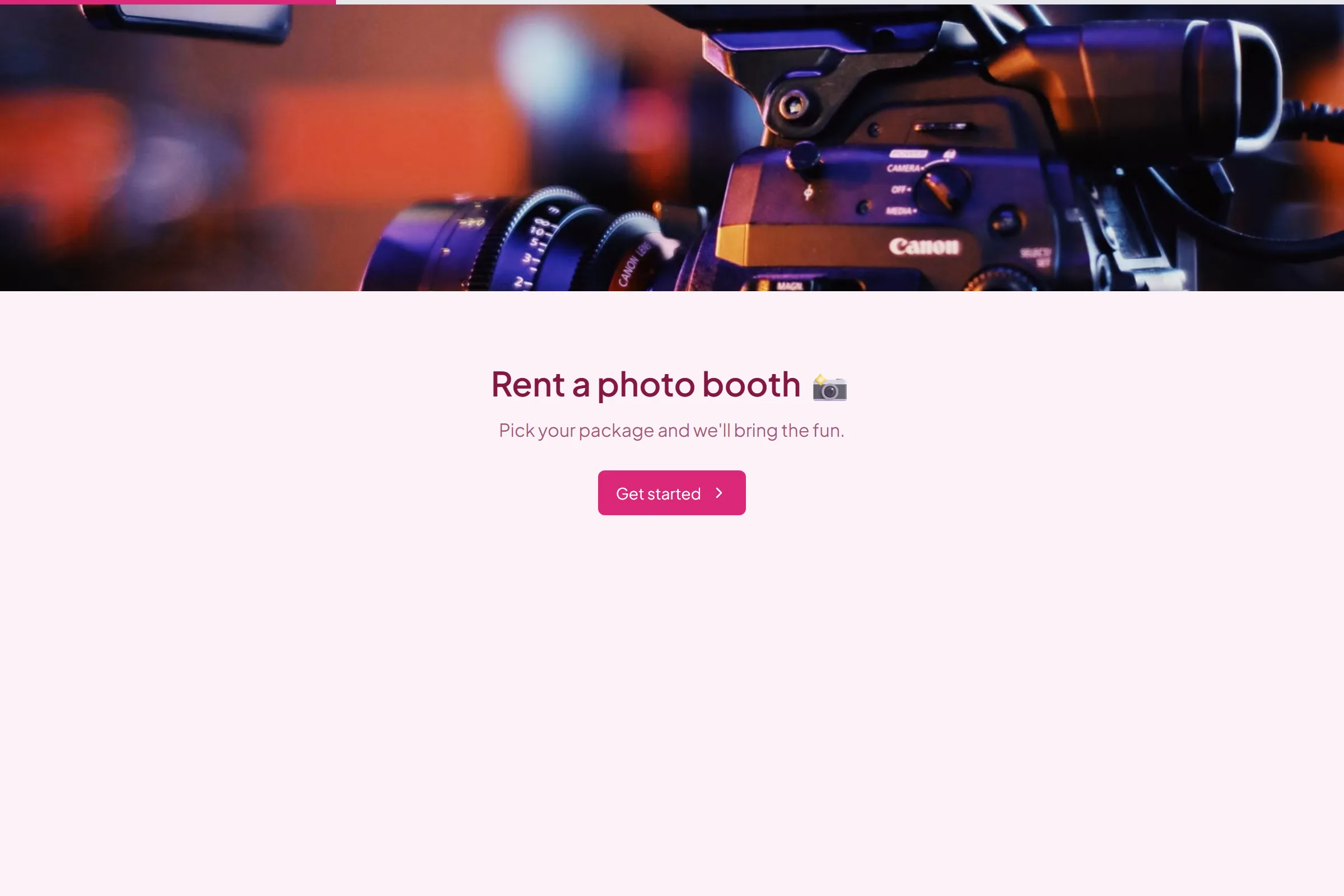 Photo Booth Rental template preview