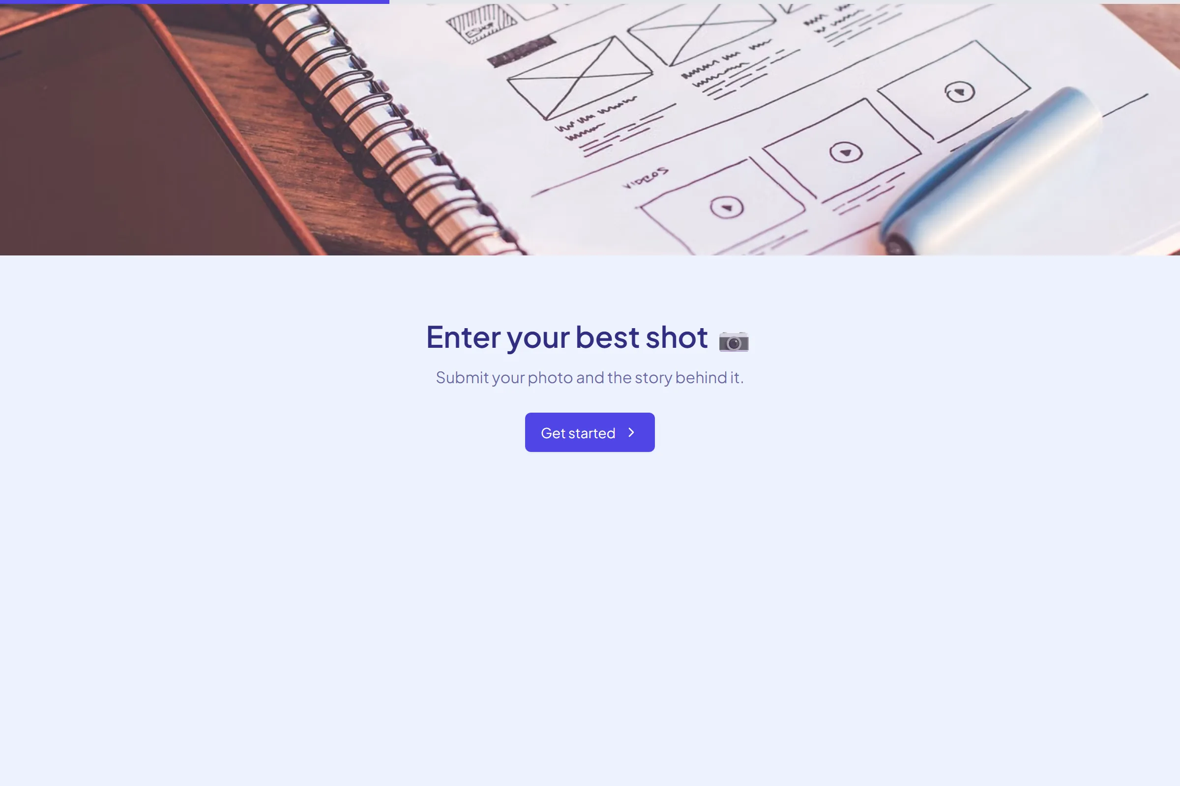 Photo Contest Entry template preview