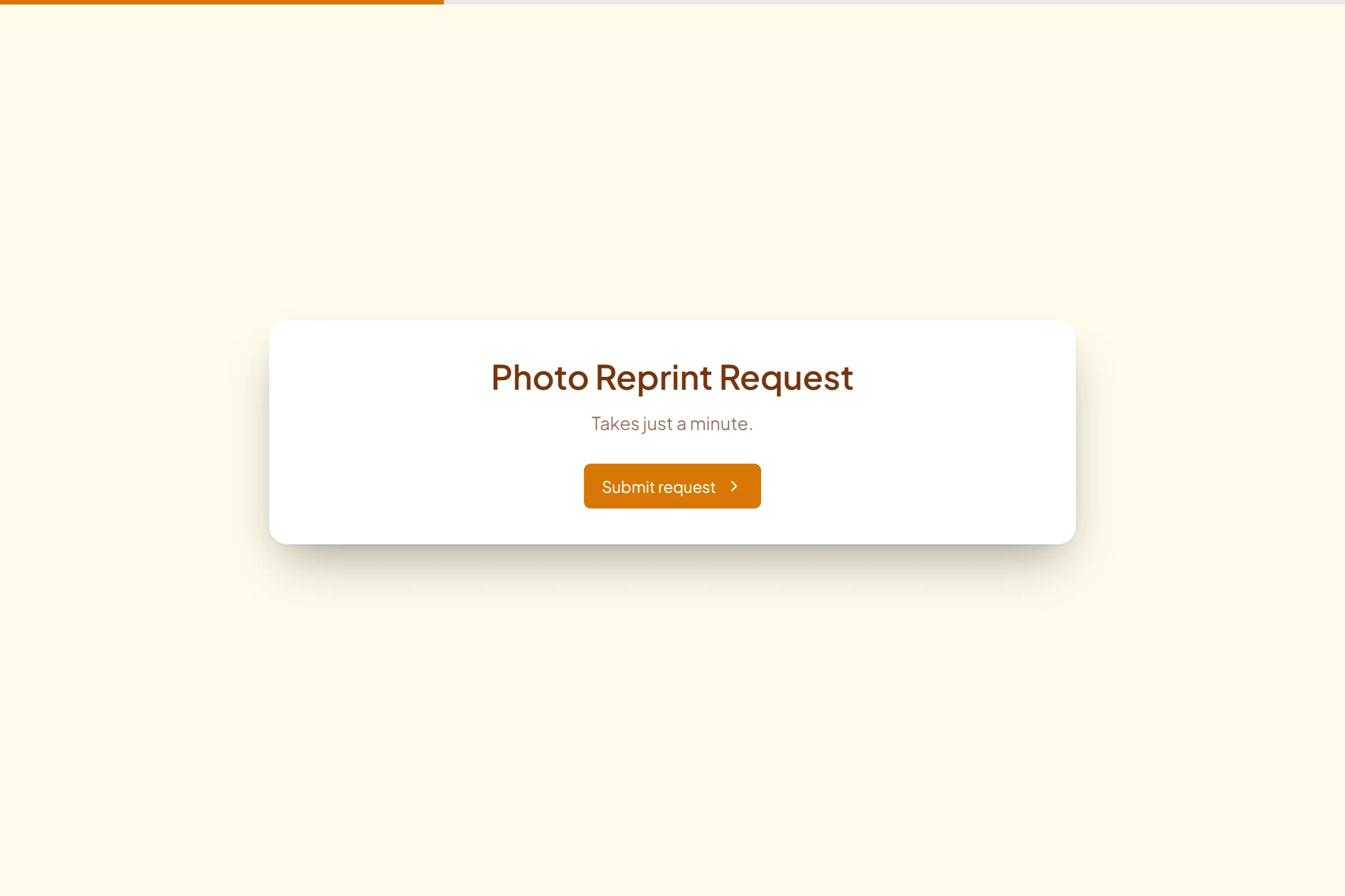 Photo Reprint Request template preview
