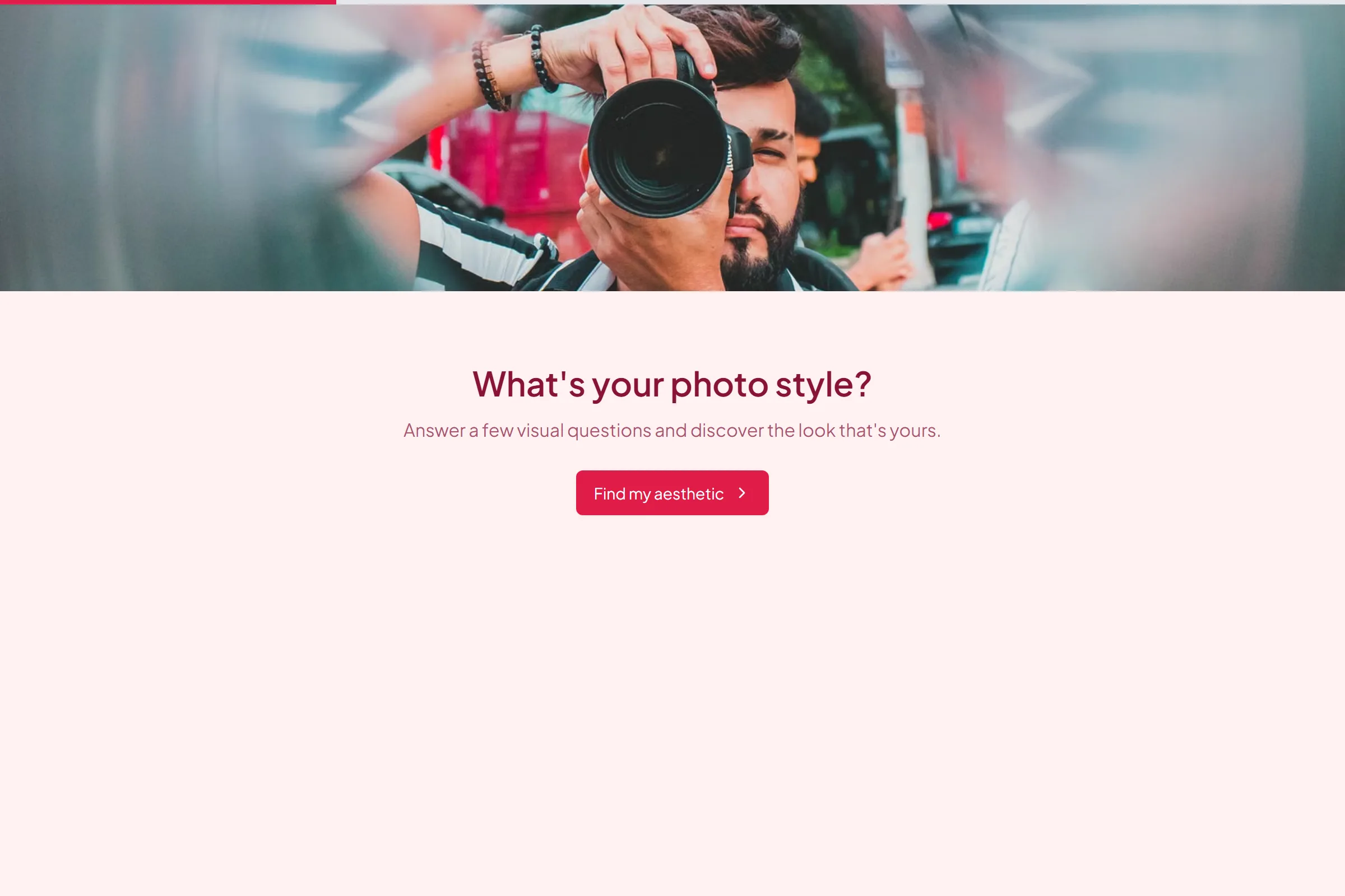 Photographer Style Quiz preview