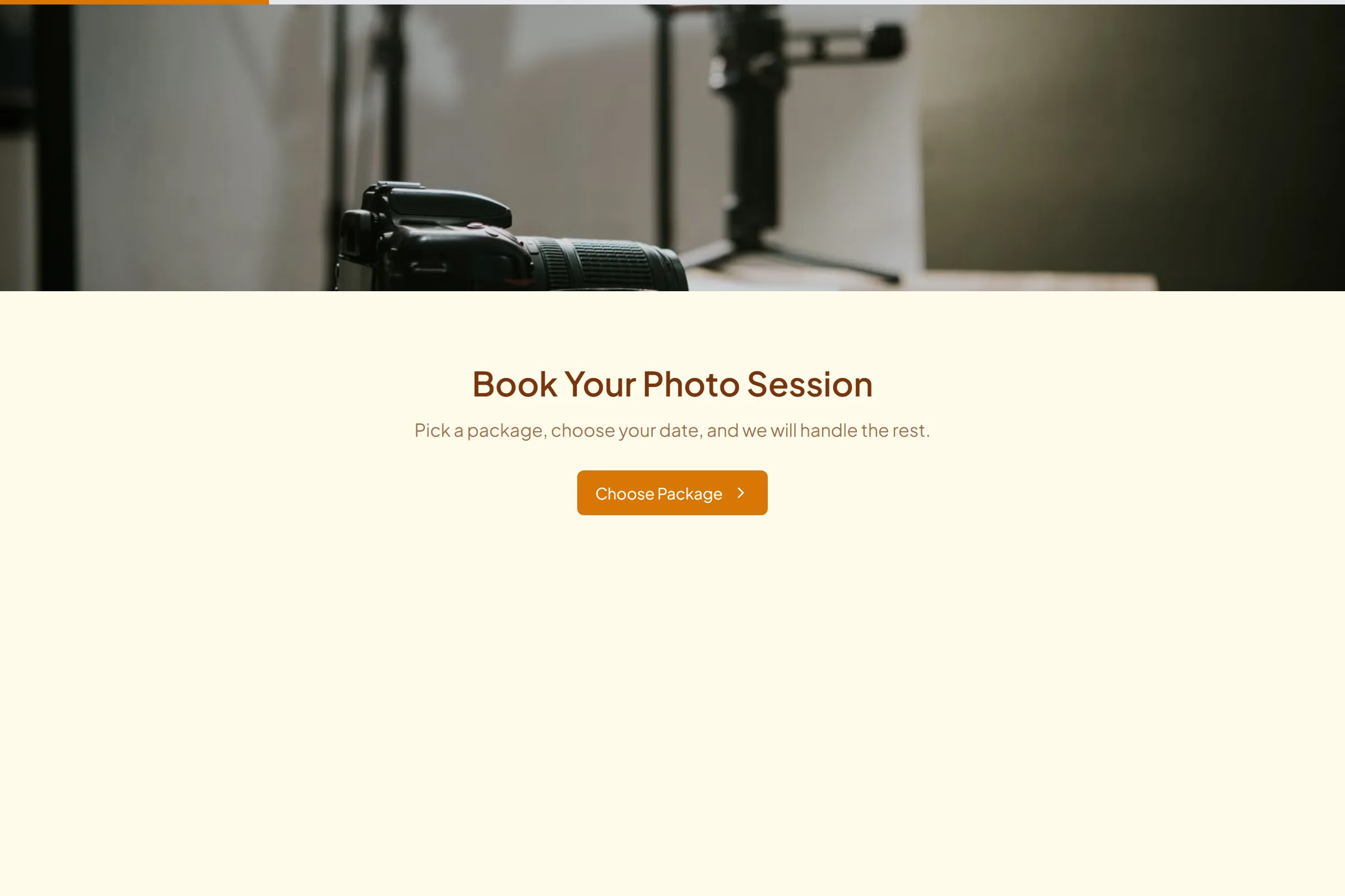 Photography Package Order template preview