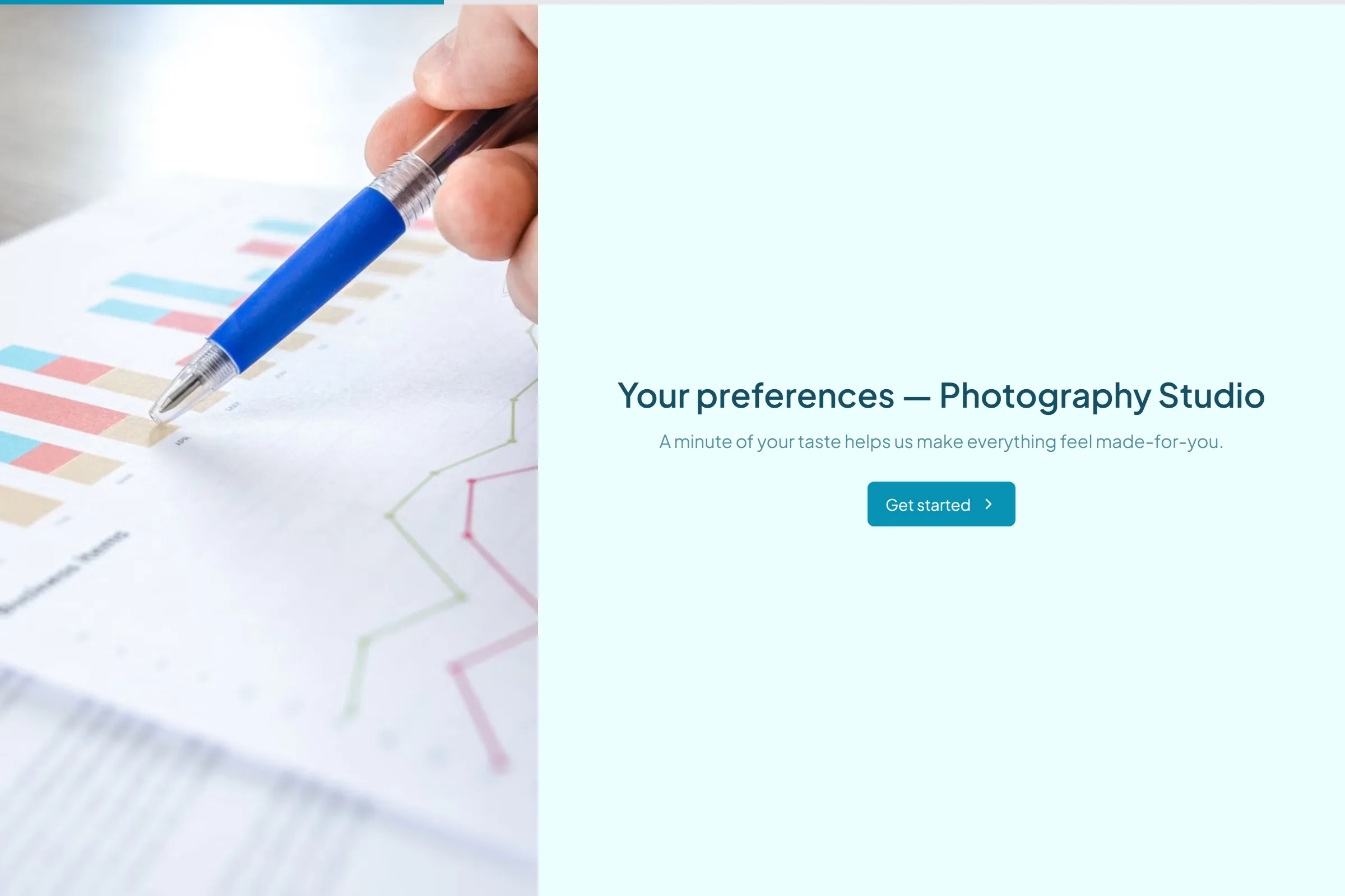 Photography Studio Design Preferences Board template preview
