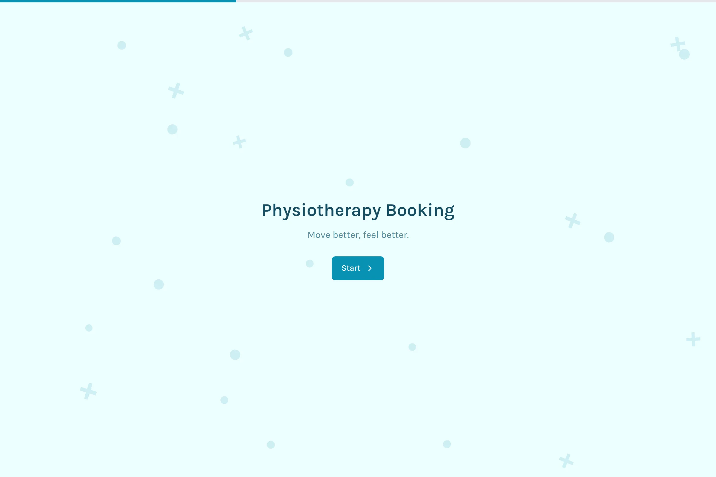 Physiotherapy Booking template preview