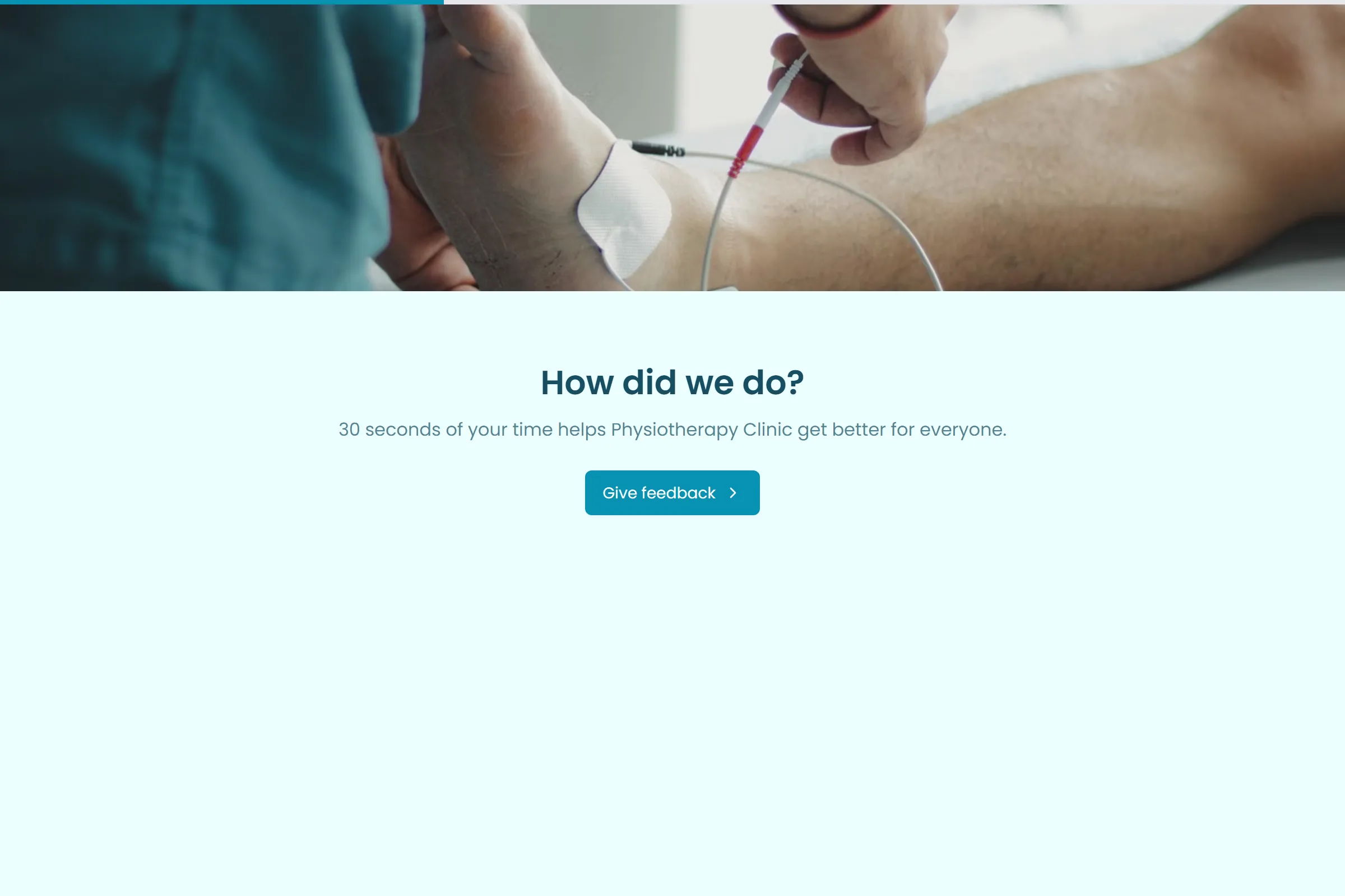 Physiotherapy Clinic Quick Feedback template preview