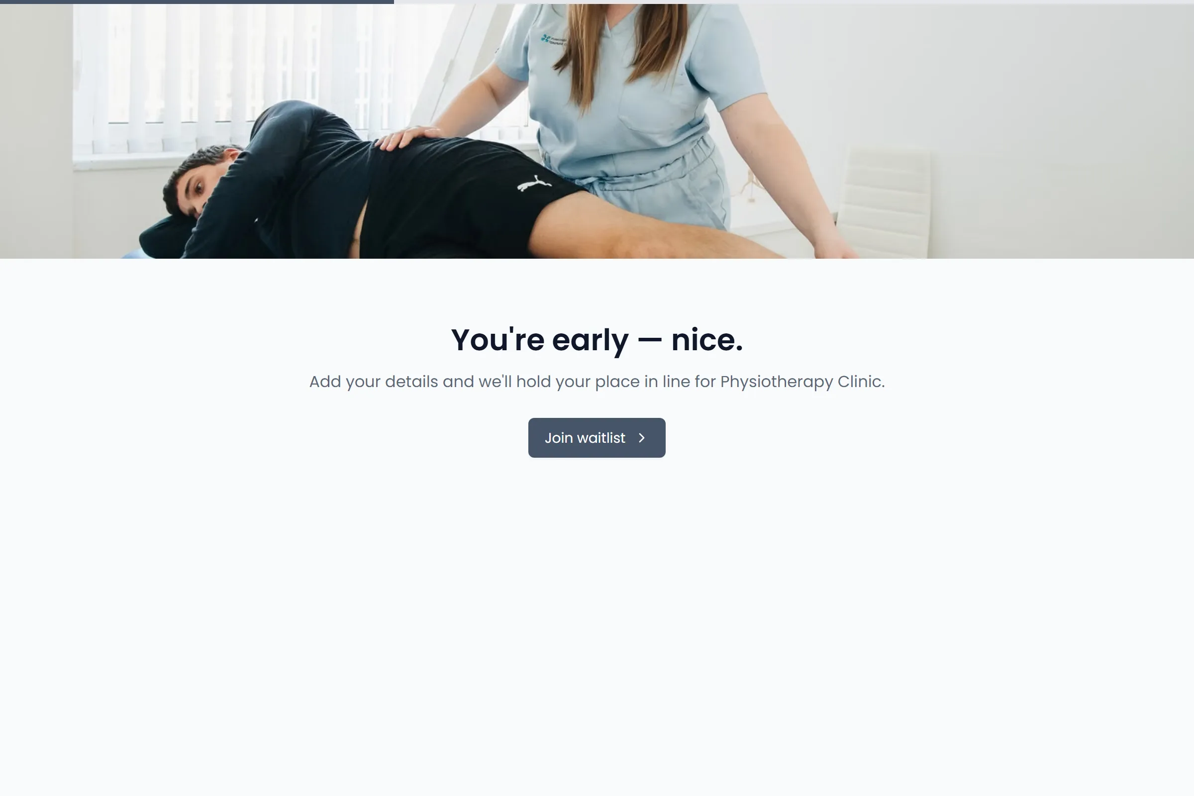 Physiotherapy Clinic Waitlist template preview