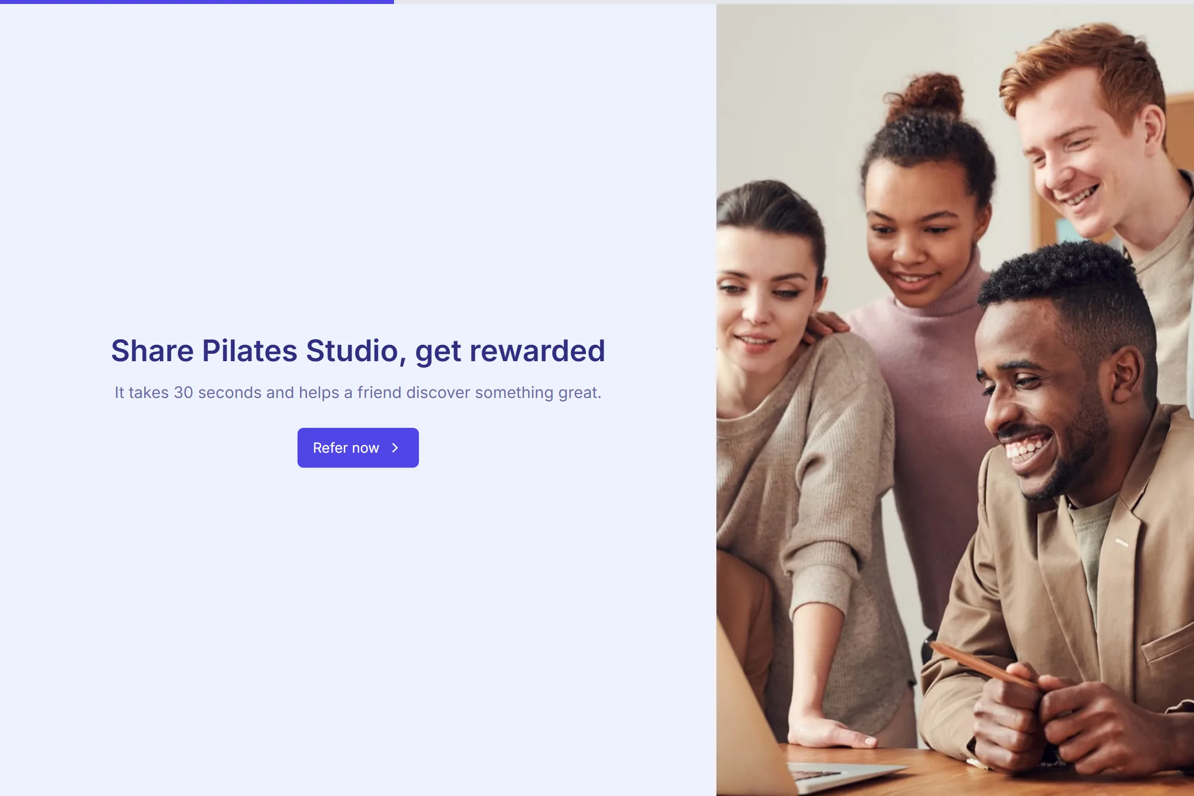 Pilates Studio Referral Form template preview