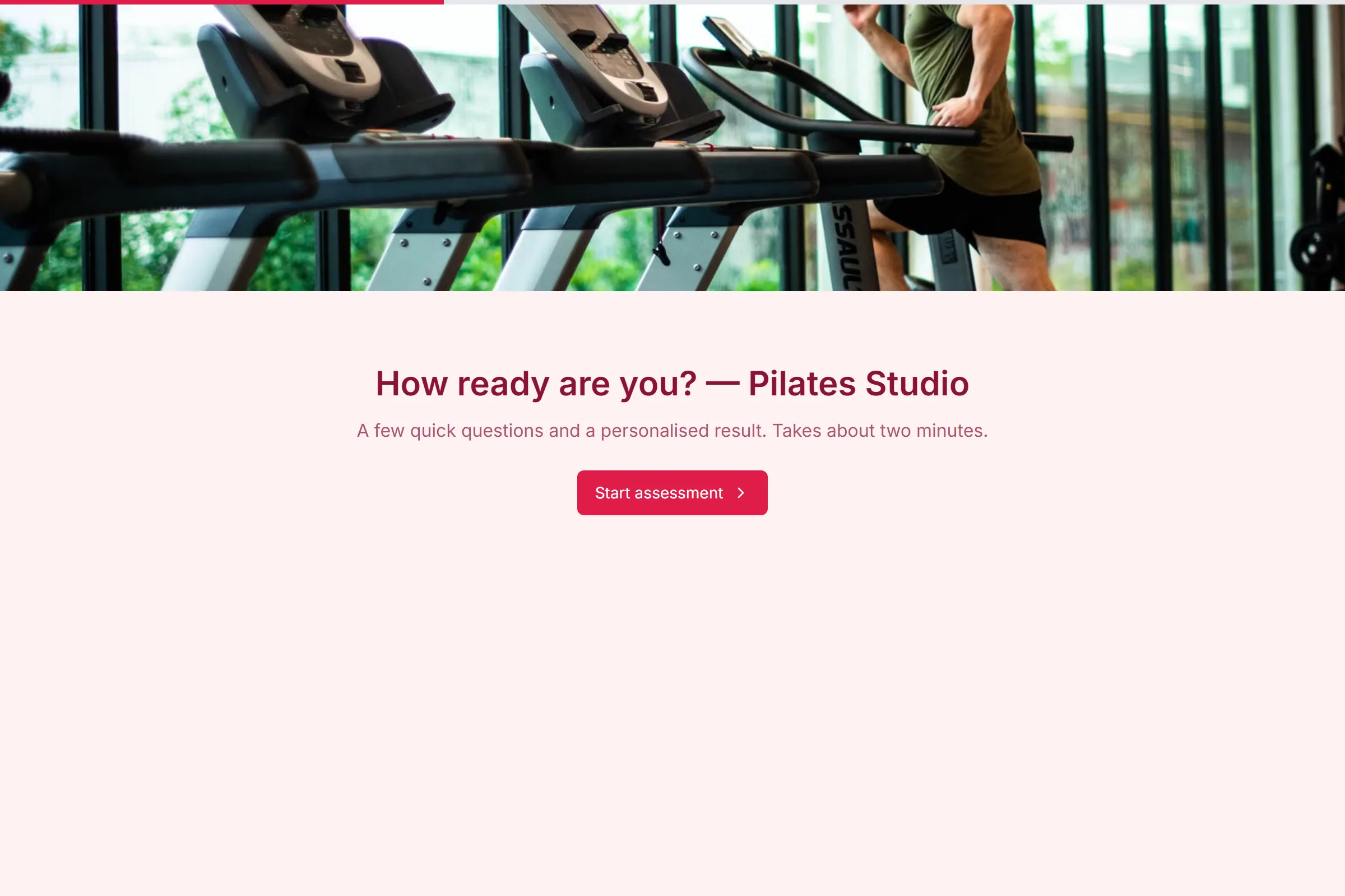 Pilates Studio Skills & Goals Assessment template preview