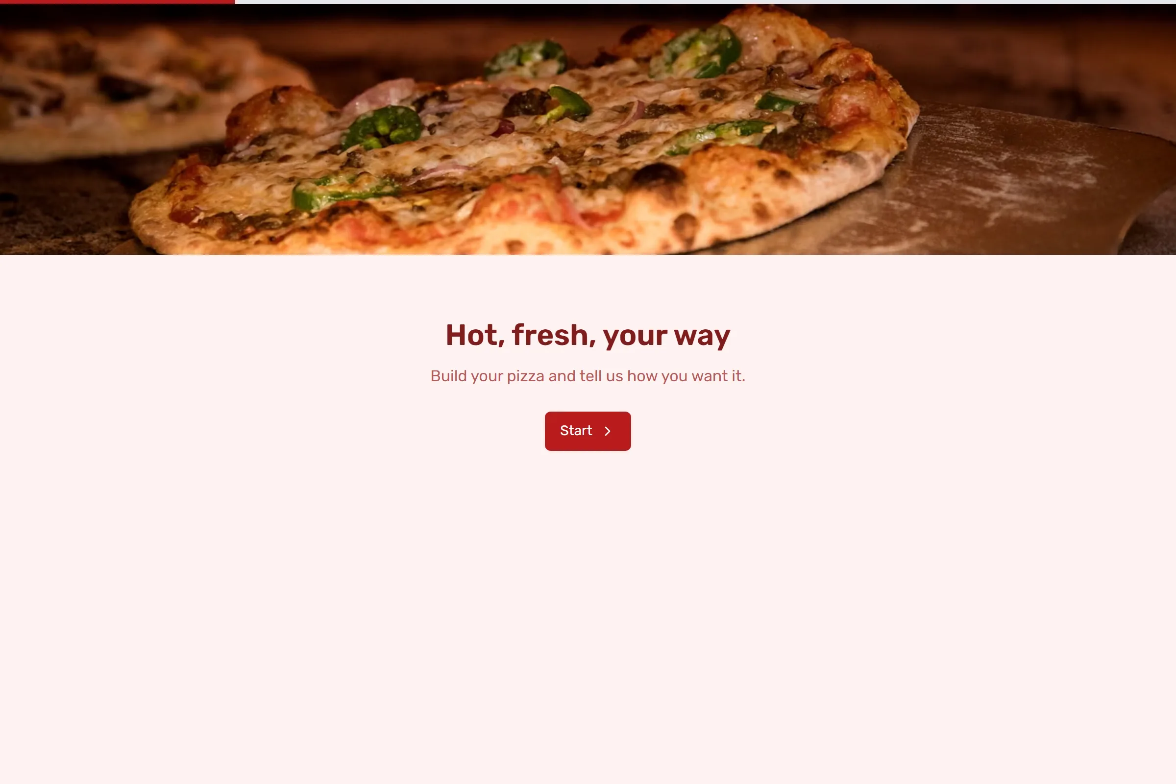 Pizza Order template preview