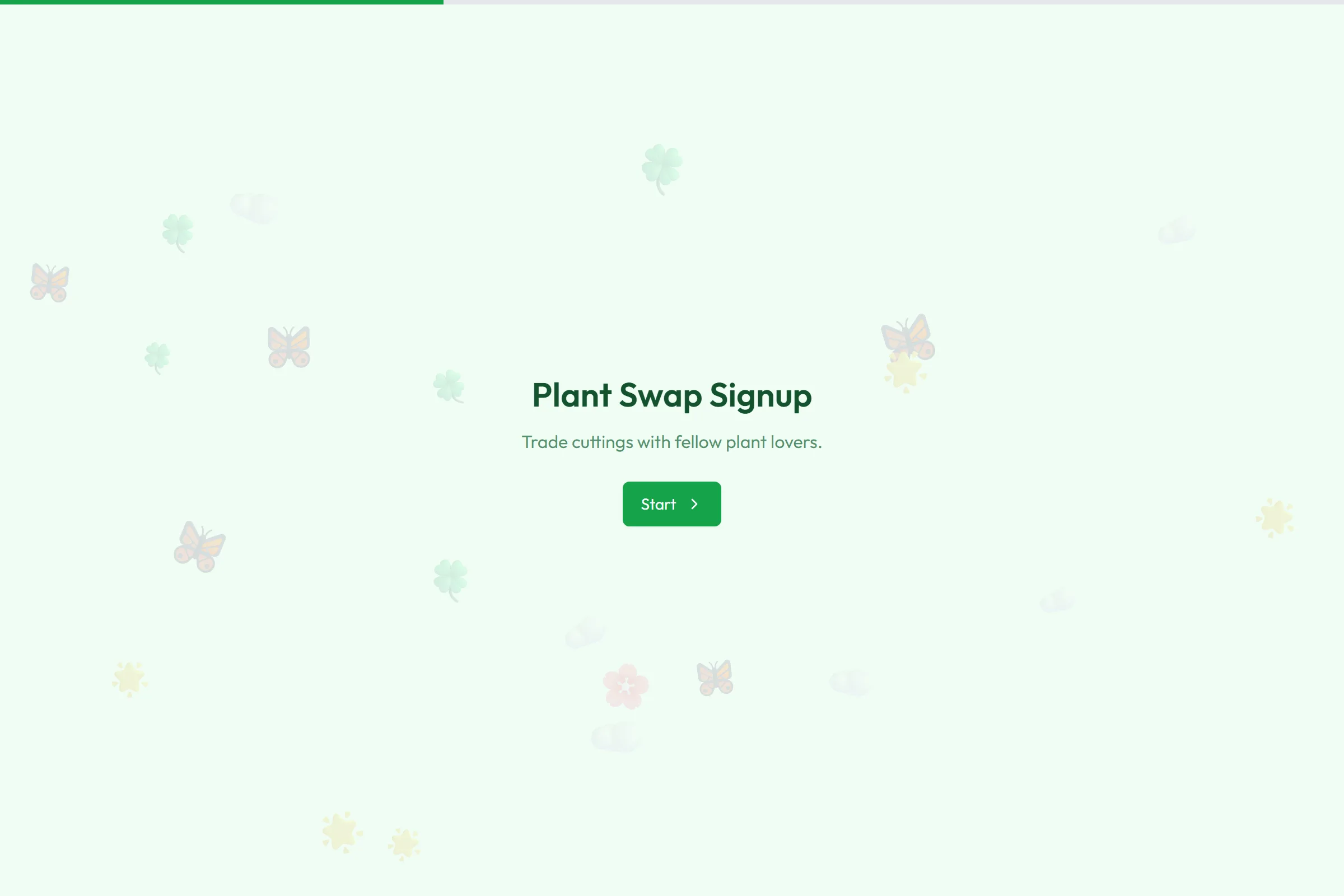 Plant Swap Signup template preview