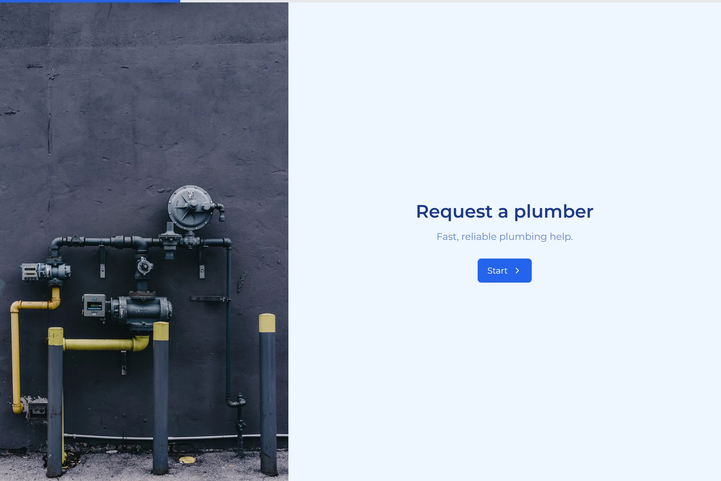 Plumbing Request template preview
