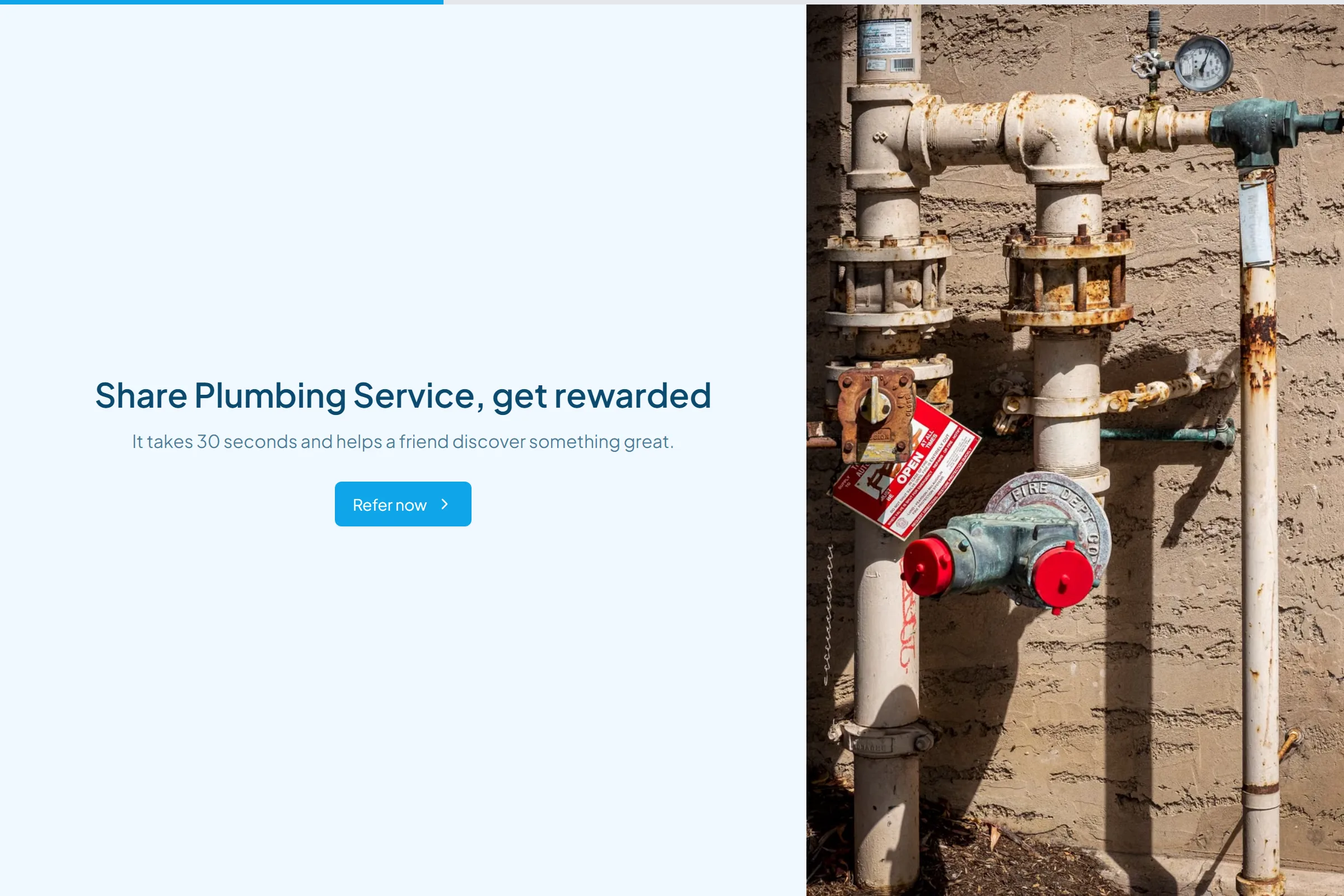 Plumbing Service Referral Form template preview