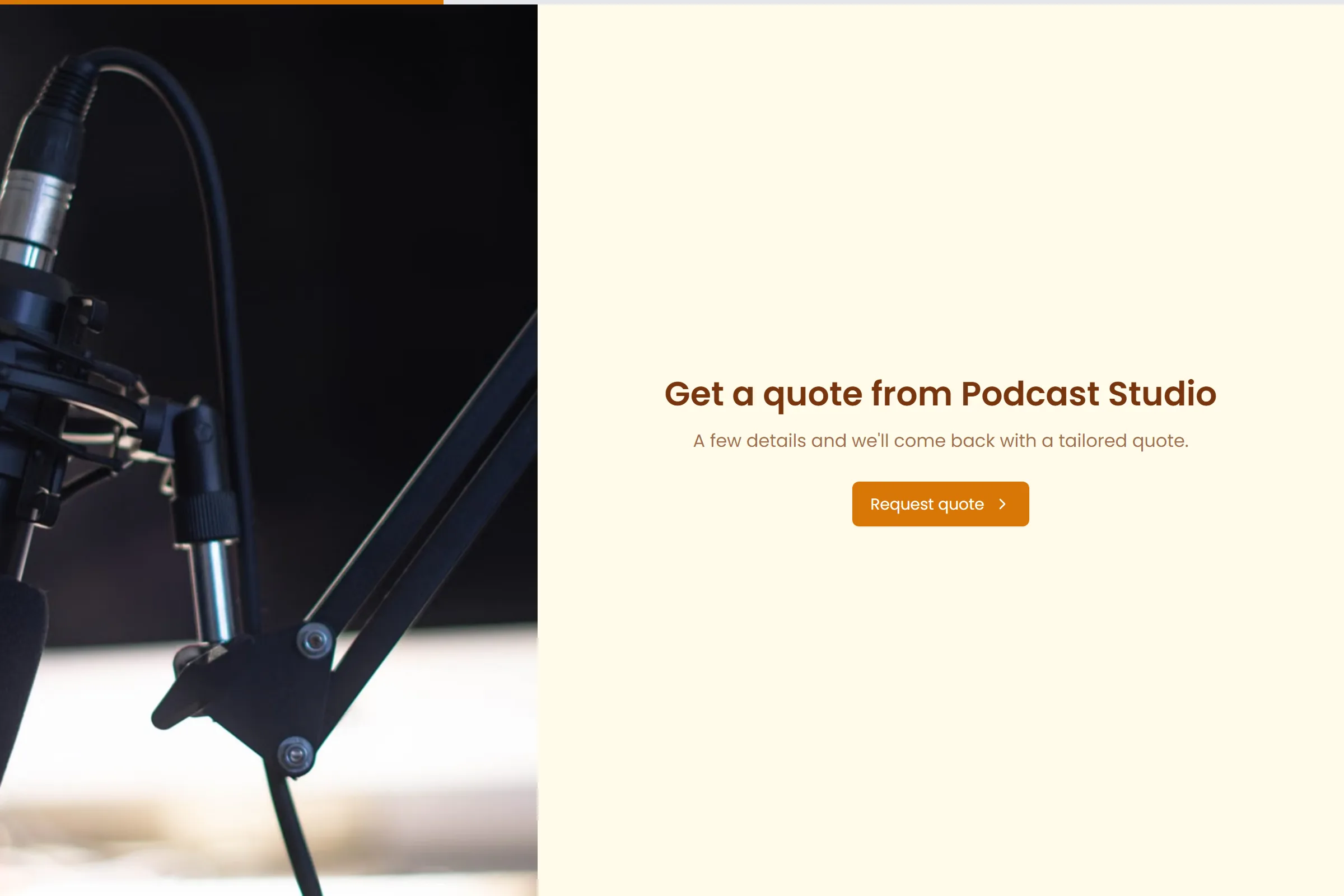 Podcast Studio Partnership Proposal template preview