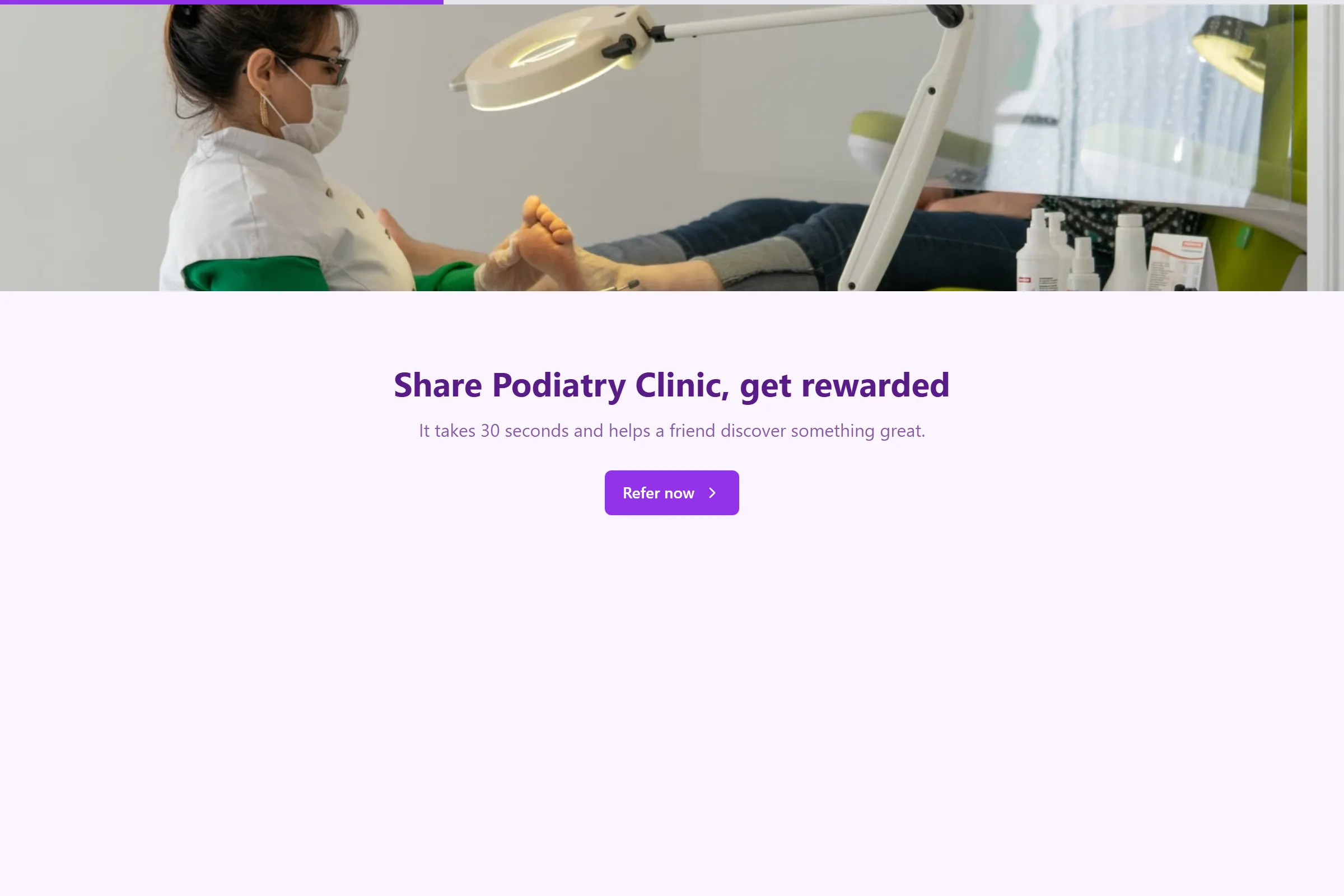 Podiatry Clinic Referral Form template preview