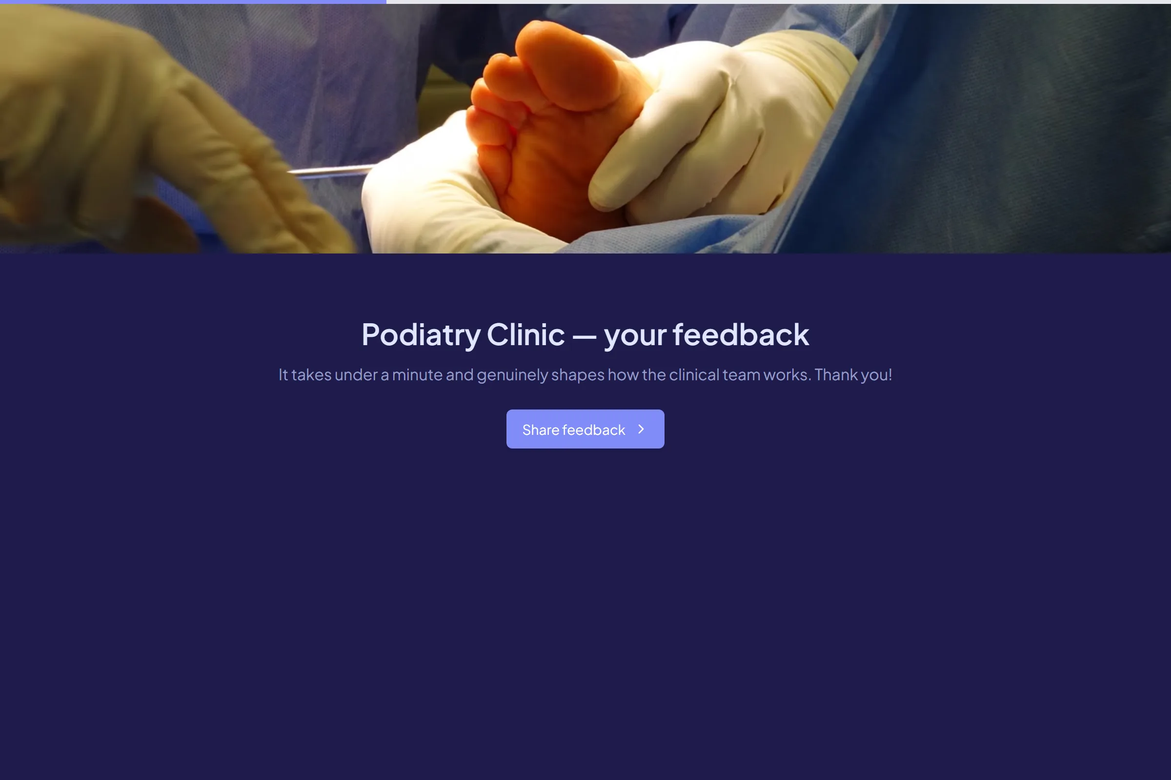 Podiatry Clinic Satisfaction Survey template preview