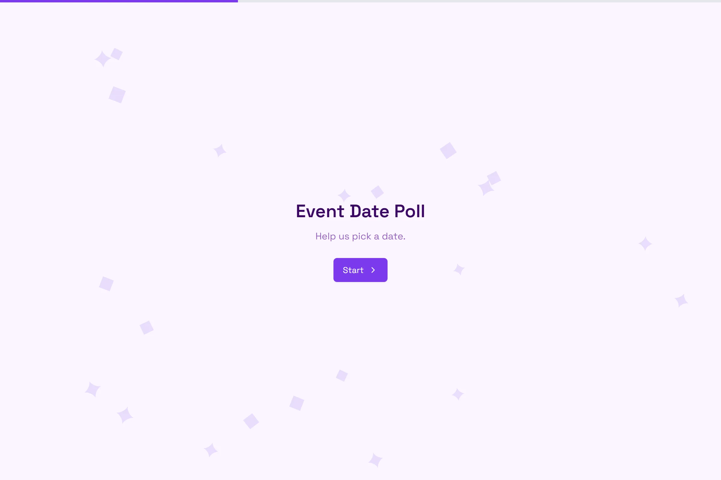 Event Date Poll template preview