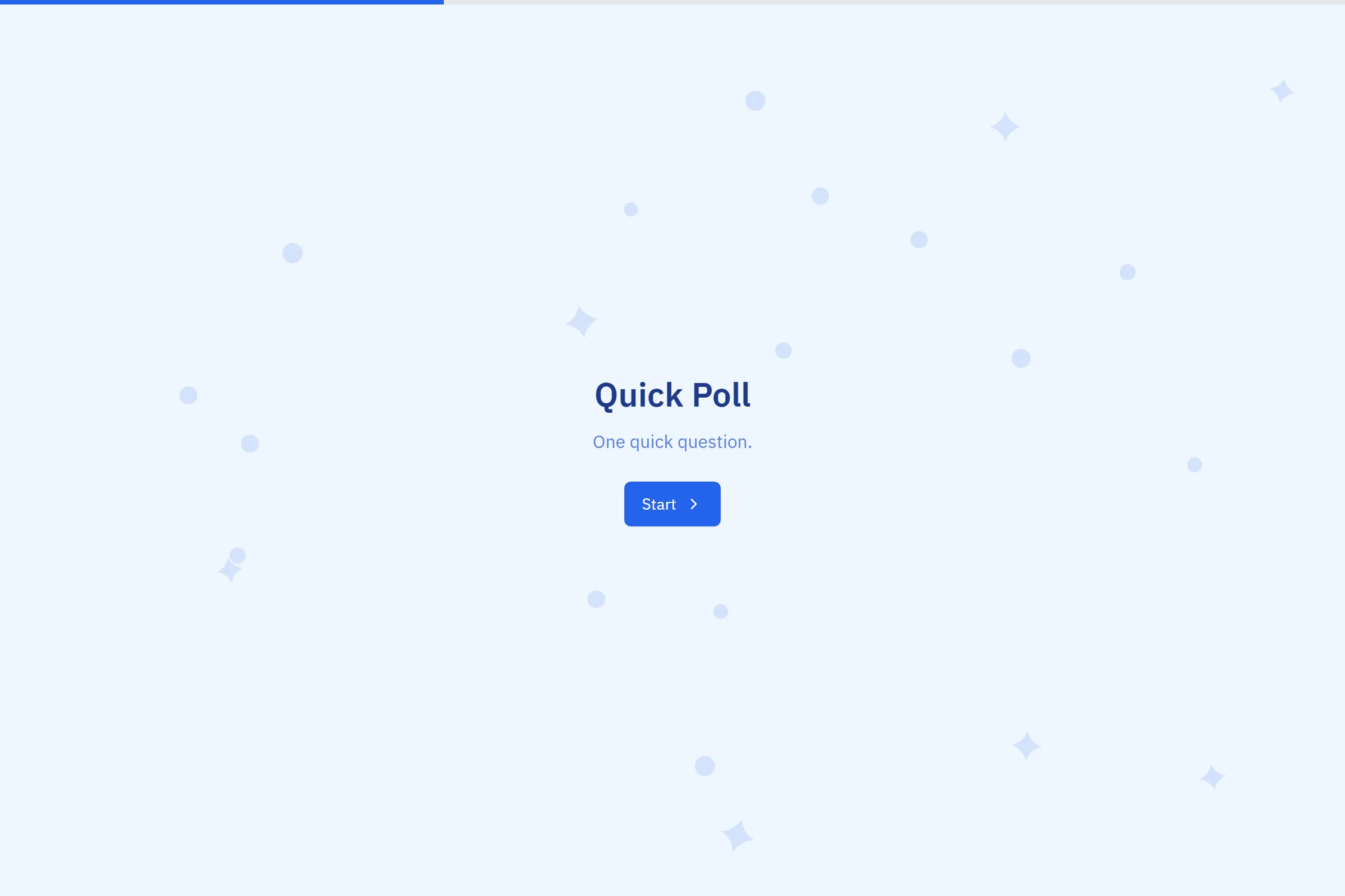 Quick Poll template preview