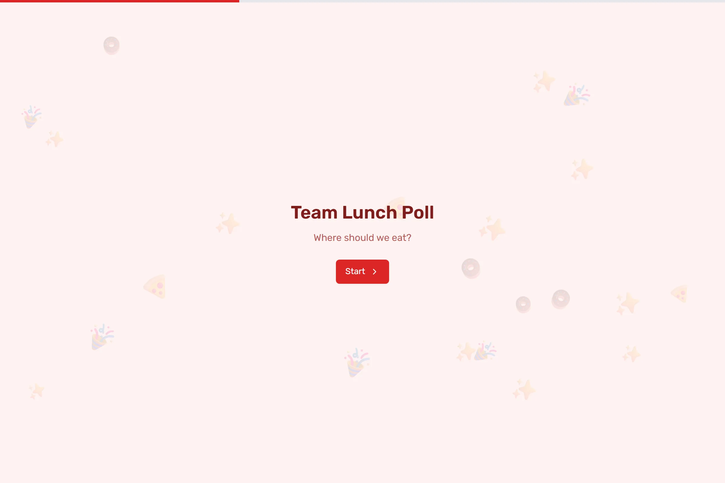 Team Lunch Poll template preview
