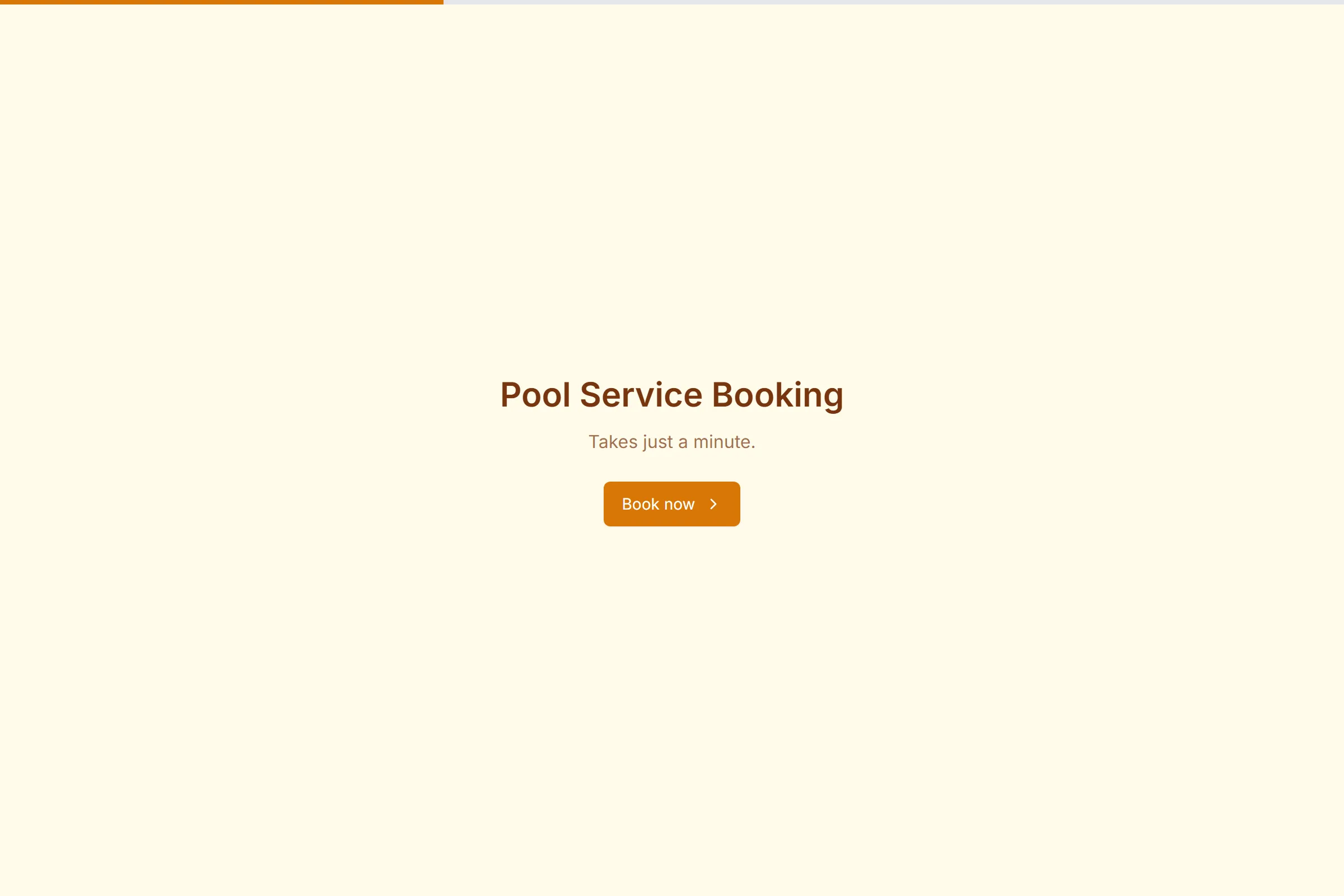 Pool Service Booking template preview